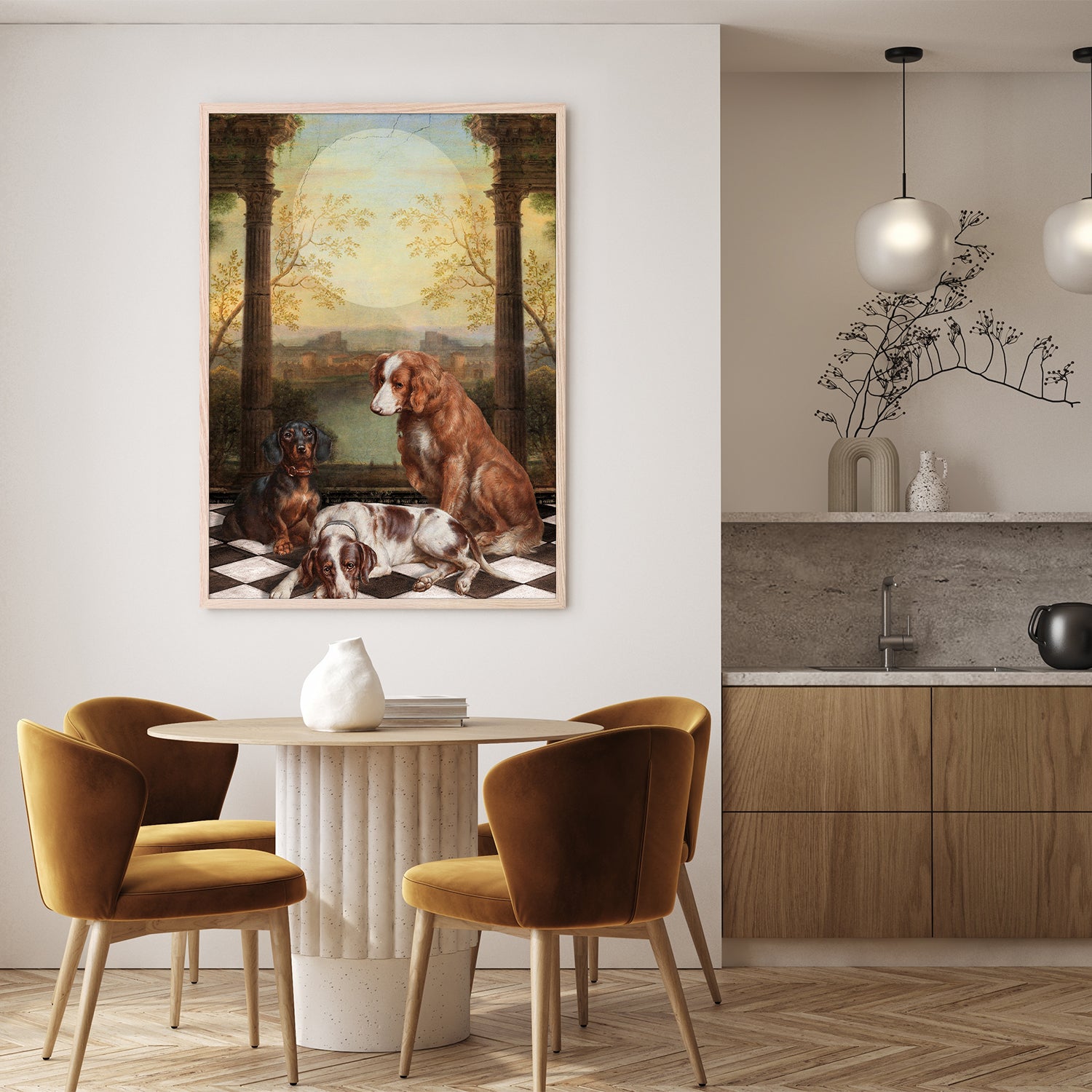 wall-art-print-canvas-poster-framed-Midnight Dogs-9