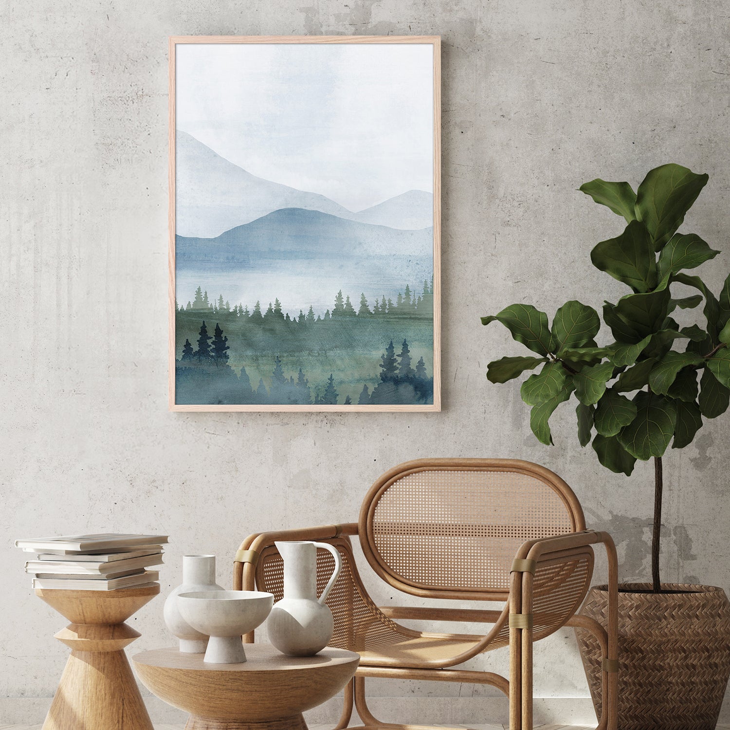 wall-art-print-canvas-poster-framed-Misty Retreat, Style B-8