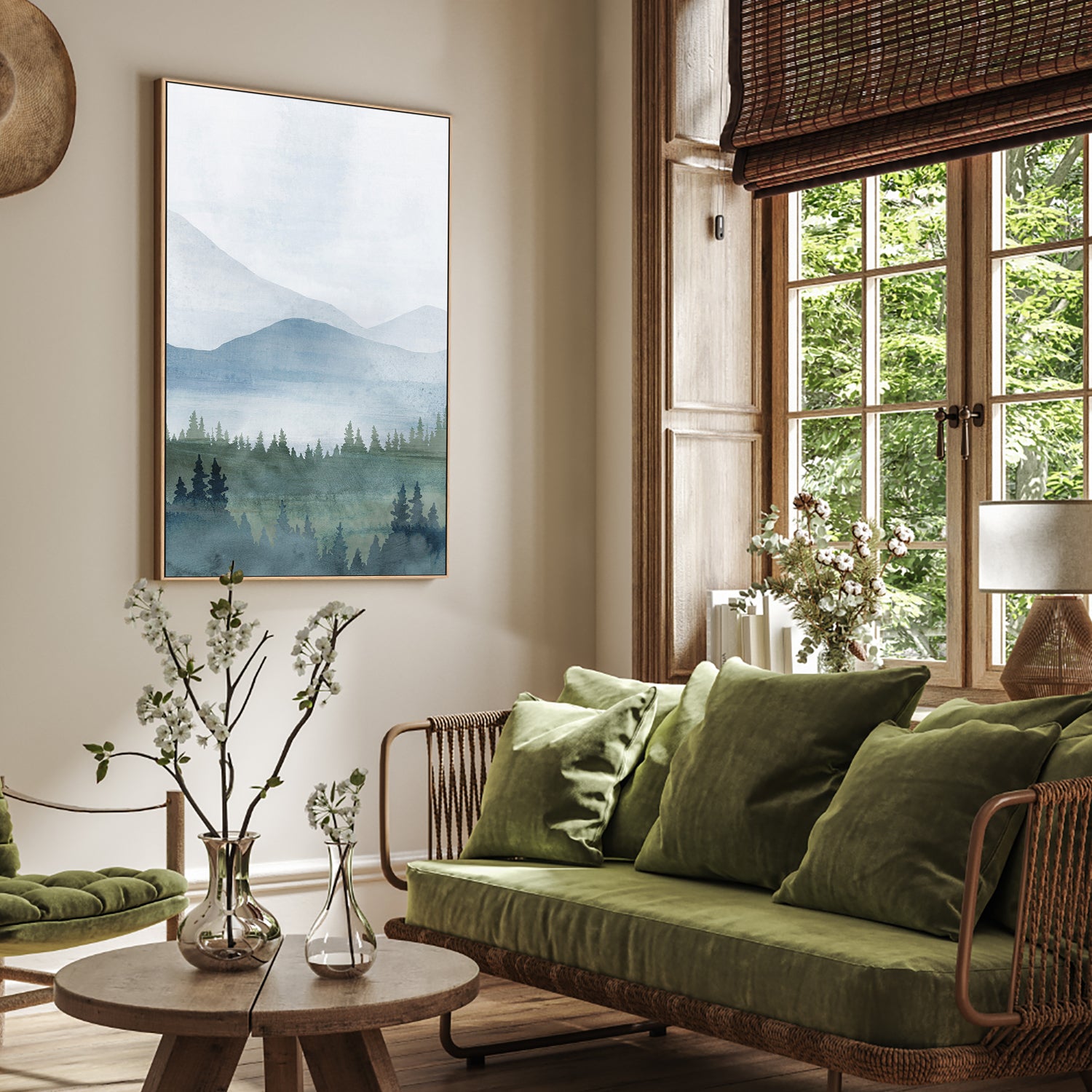 wall-art-print-canvas-poster-framed-Misty Retreat, Style B-9