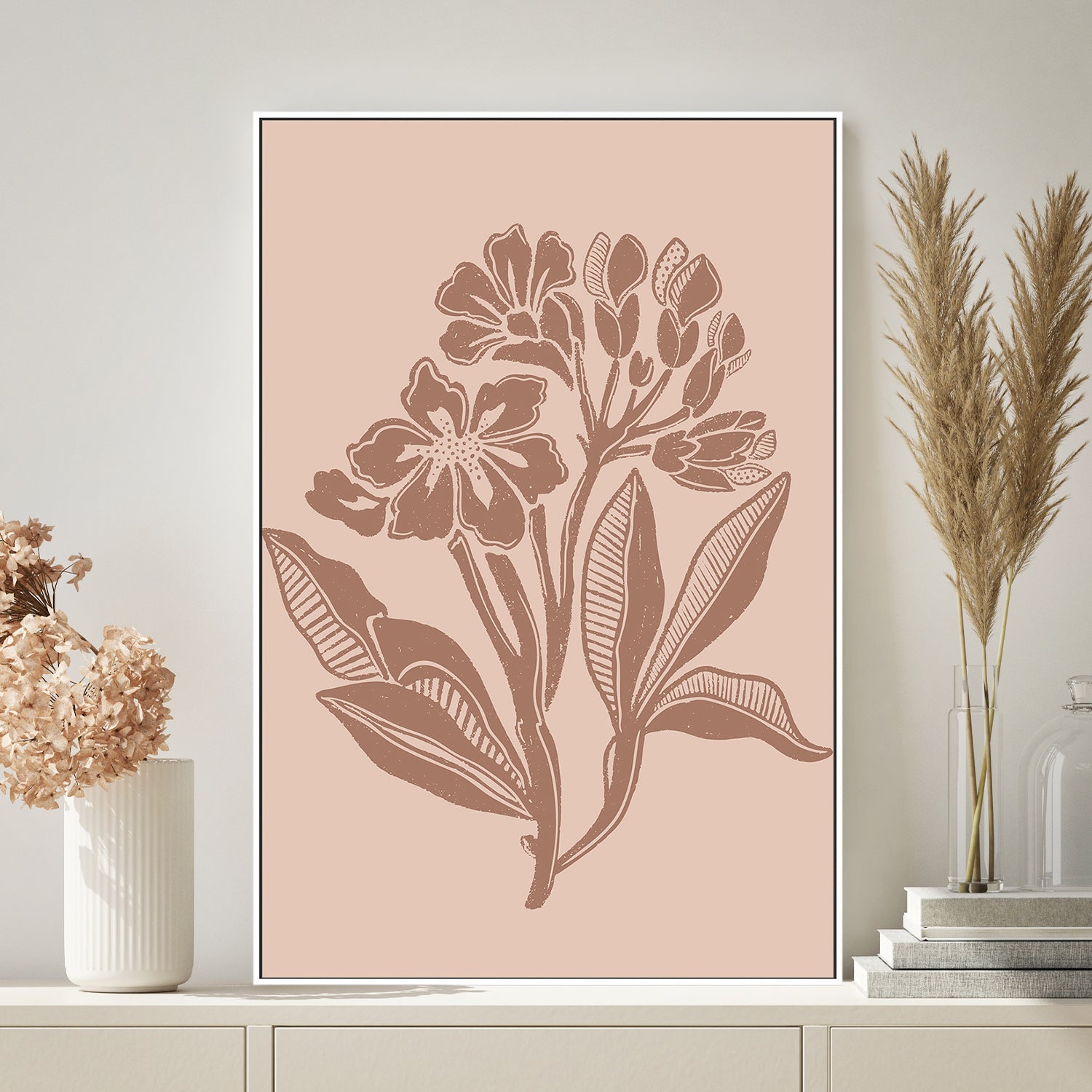 wall-art-print-canvas-poster-framed-Mocha Florals , By Nikita Jariwala-2