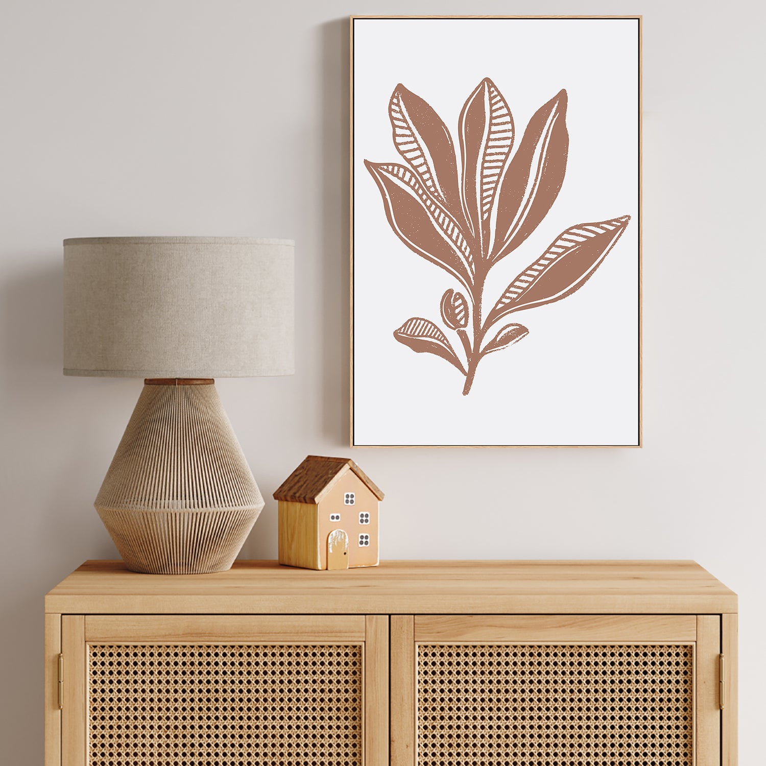 wall-art-print-canvas-poster-framed-Mocha Foliage , By Nikita Jariwala-7