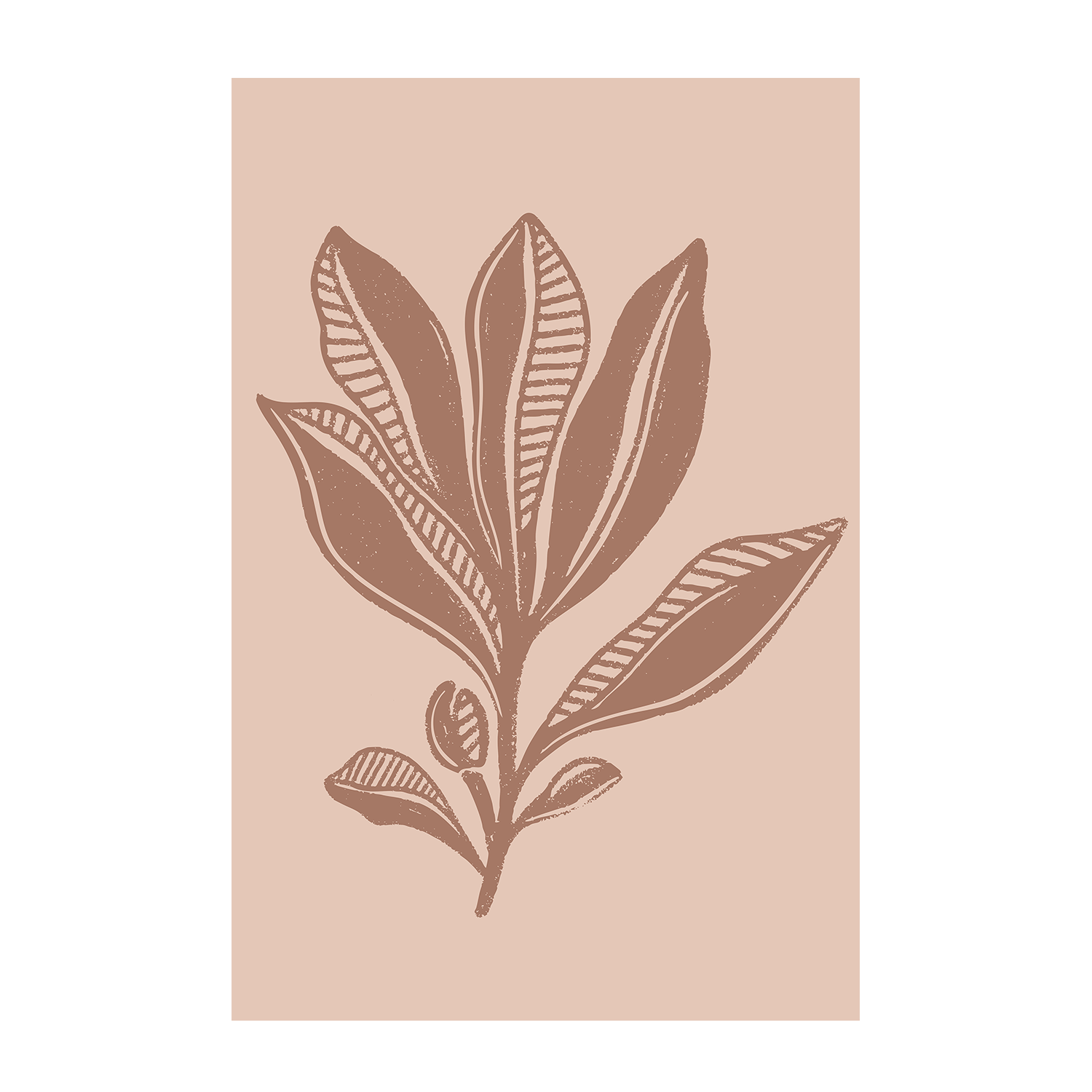 wall-art-print-canvas-poster-framed-Mocha Foliage & Mocha Florals, Set Of 2 , By Nikita Jariwala-8