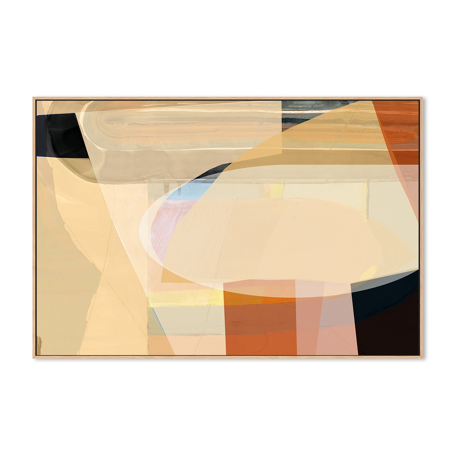 wall-art-print-canvas-poster-framed-Mocha Sands, Style A-4