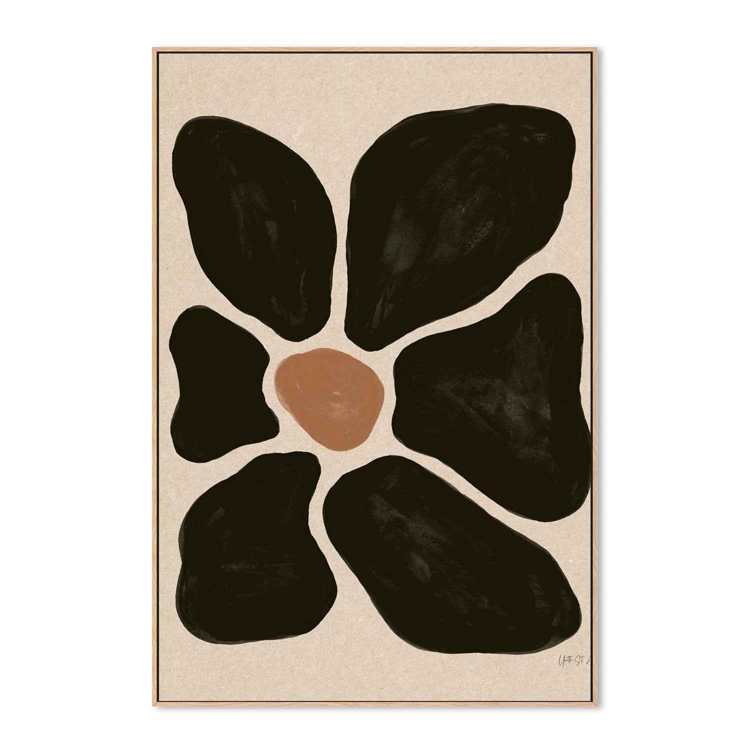 wall-art-print-canvas-poster-framed-Mod Floral, Style A-4