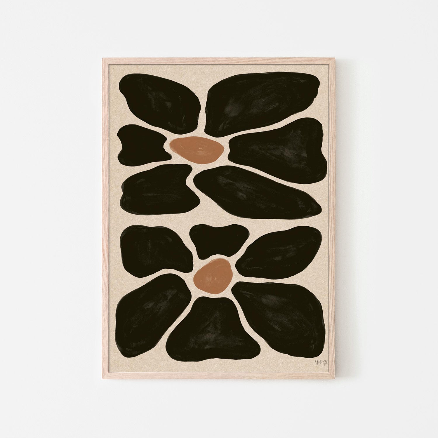 wall-art-print-canvas-poster-framed-Mod Floral, Style B-6