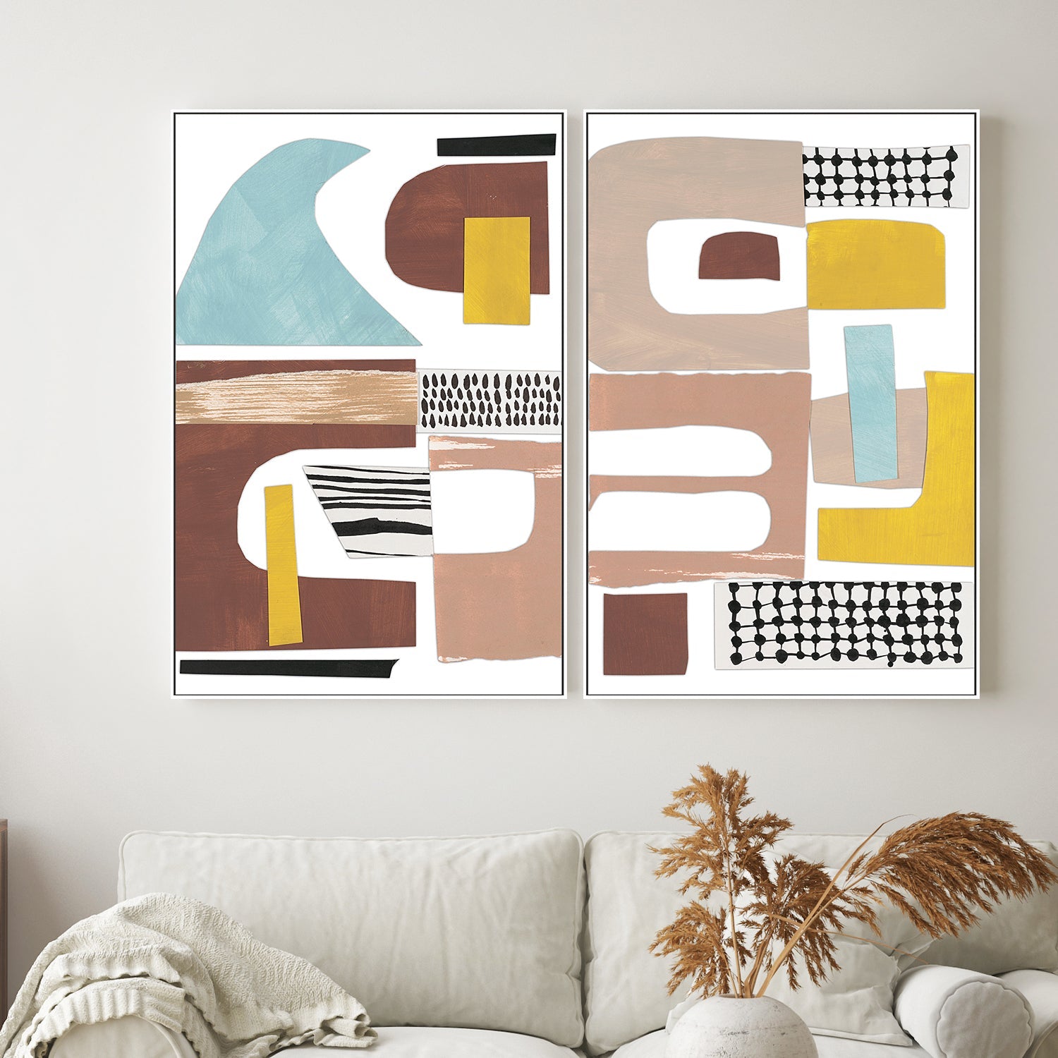 wall-art-print-canvas-poster-framed-Mod Squad, Style A & C, Set Of 2 , By Megan Swartz-2