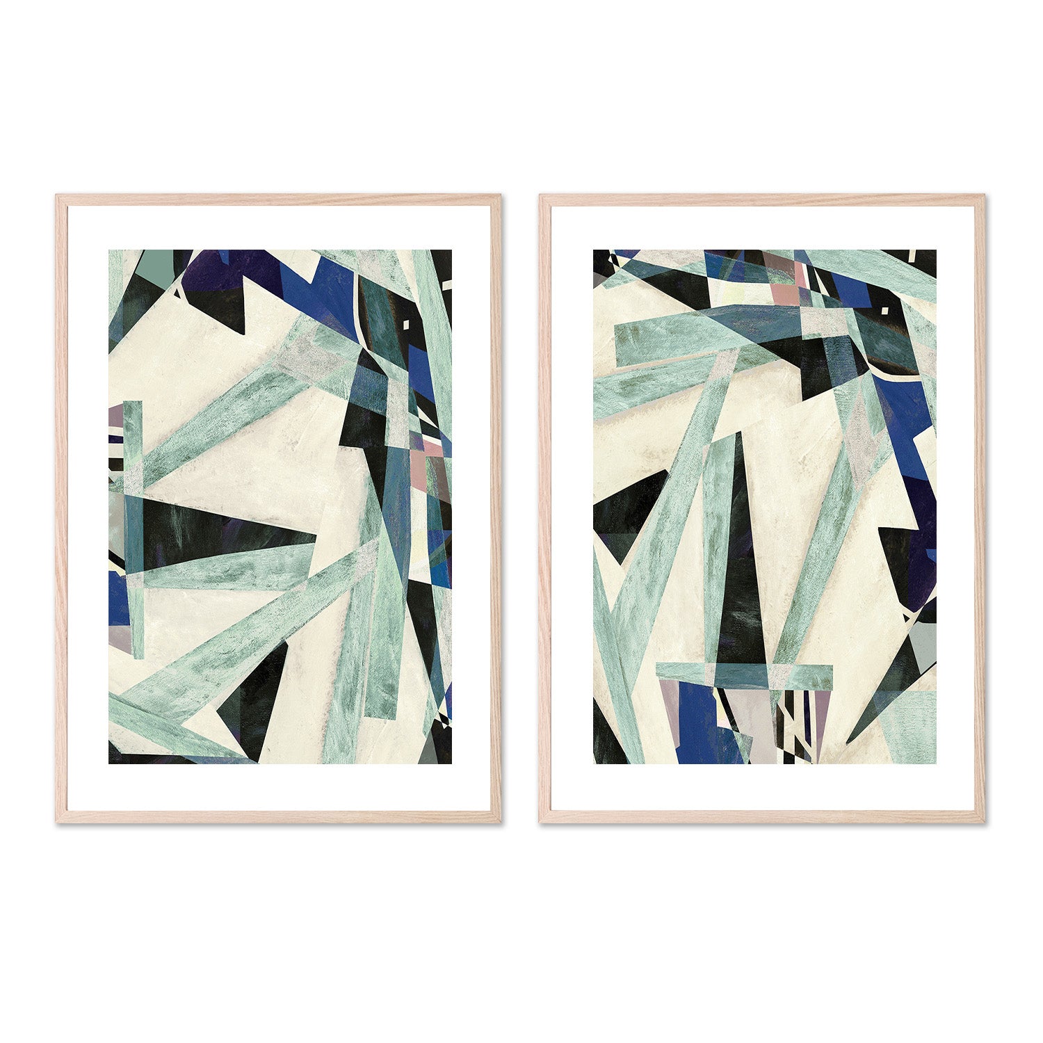 wall-art-print-canvas-poster-framed-Modern Muse, Style A & B, Set Of 2-6
