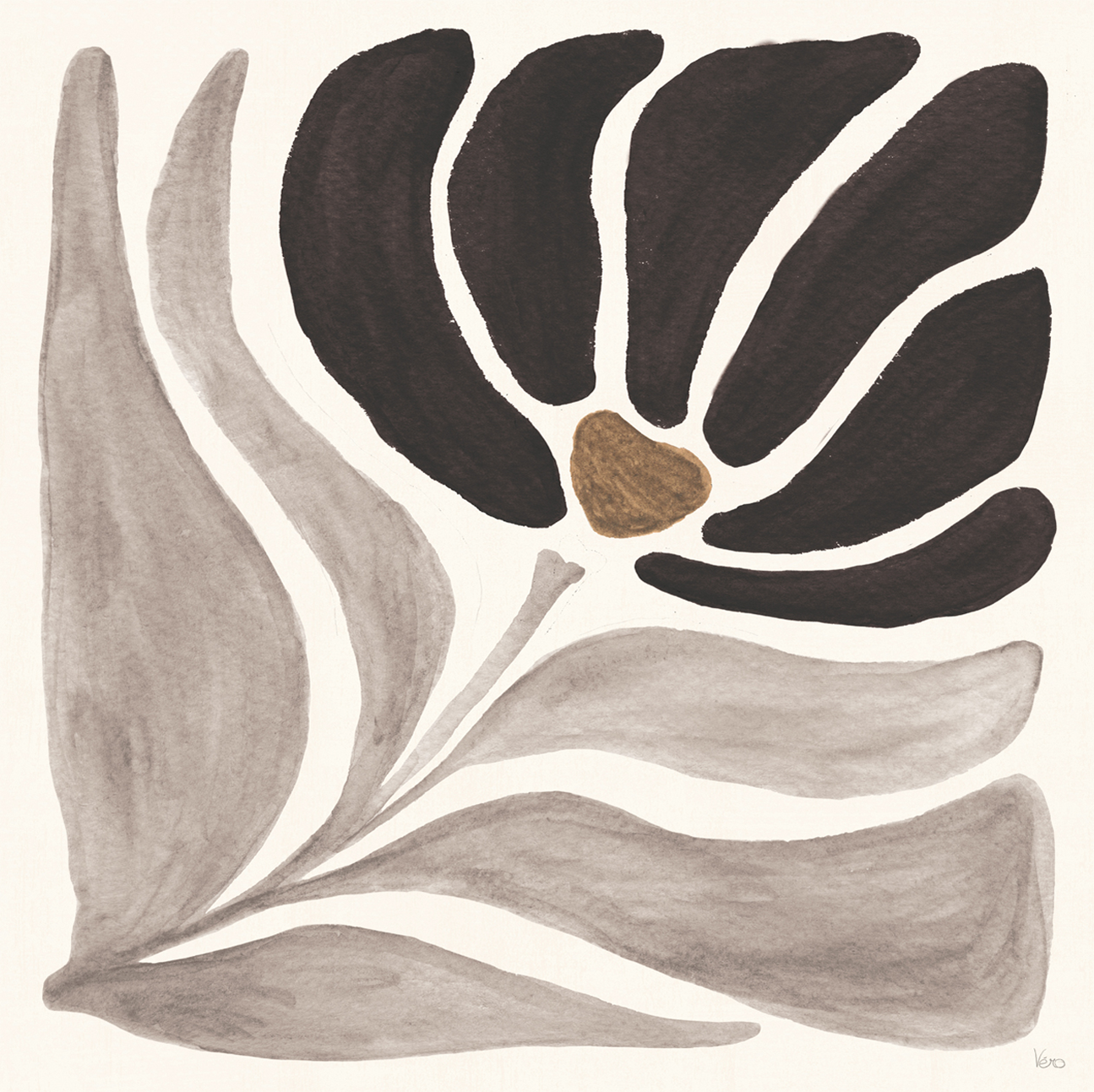 wall-art-print-canvas-poster-framed-Modern Petals, Style C , By Veronique Charron-1