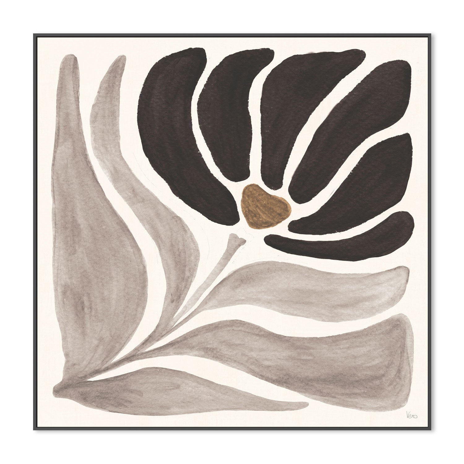 wall-art-print-canvas-poster-framed-Modern Petals, Style C , By Veronique Charron-3