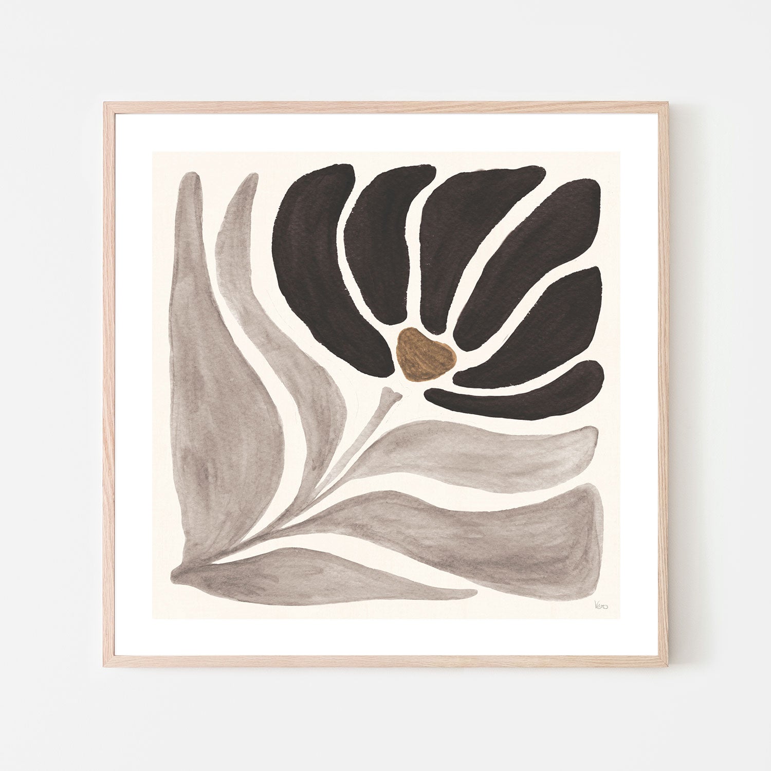 wall-art-print-canvas-poster-framed-Modern Petals, Style C , By Veronique Charron-6