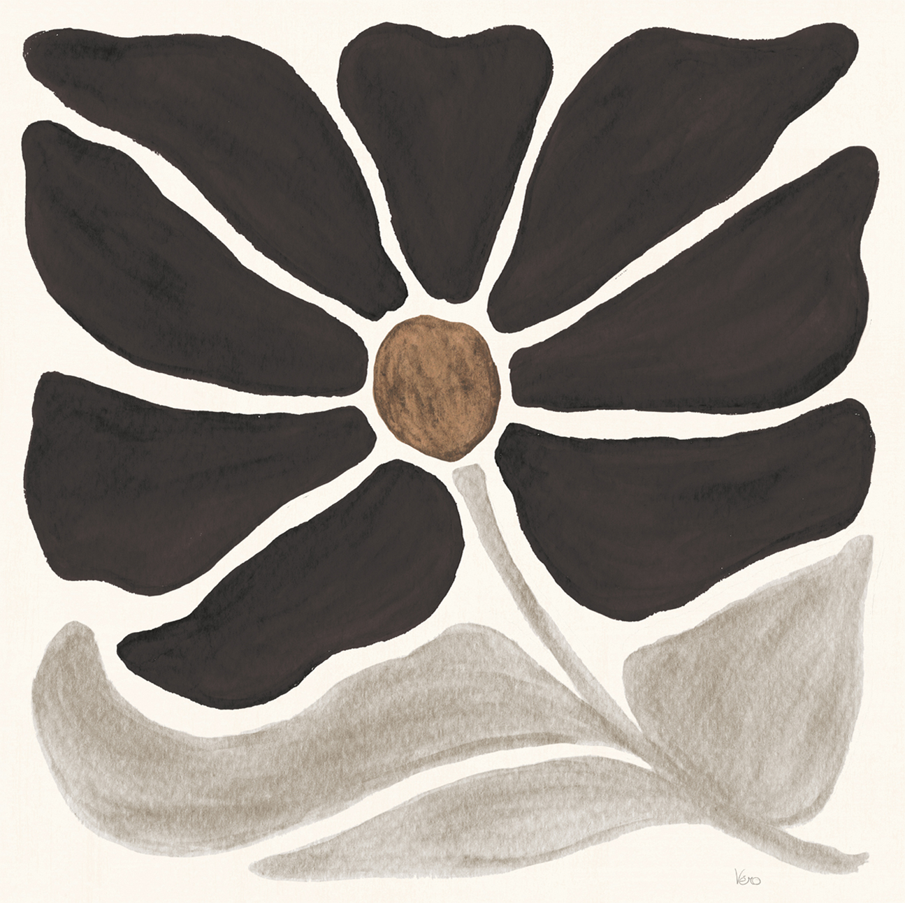 wall-art-print-canvas-poster-framed-Modern Petals, Style D , By Veronique Charron-1