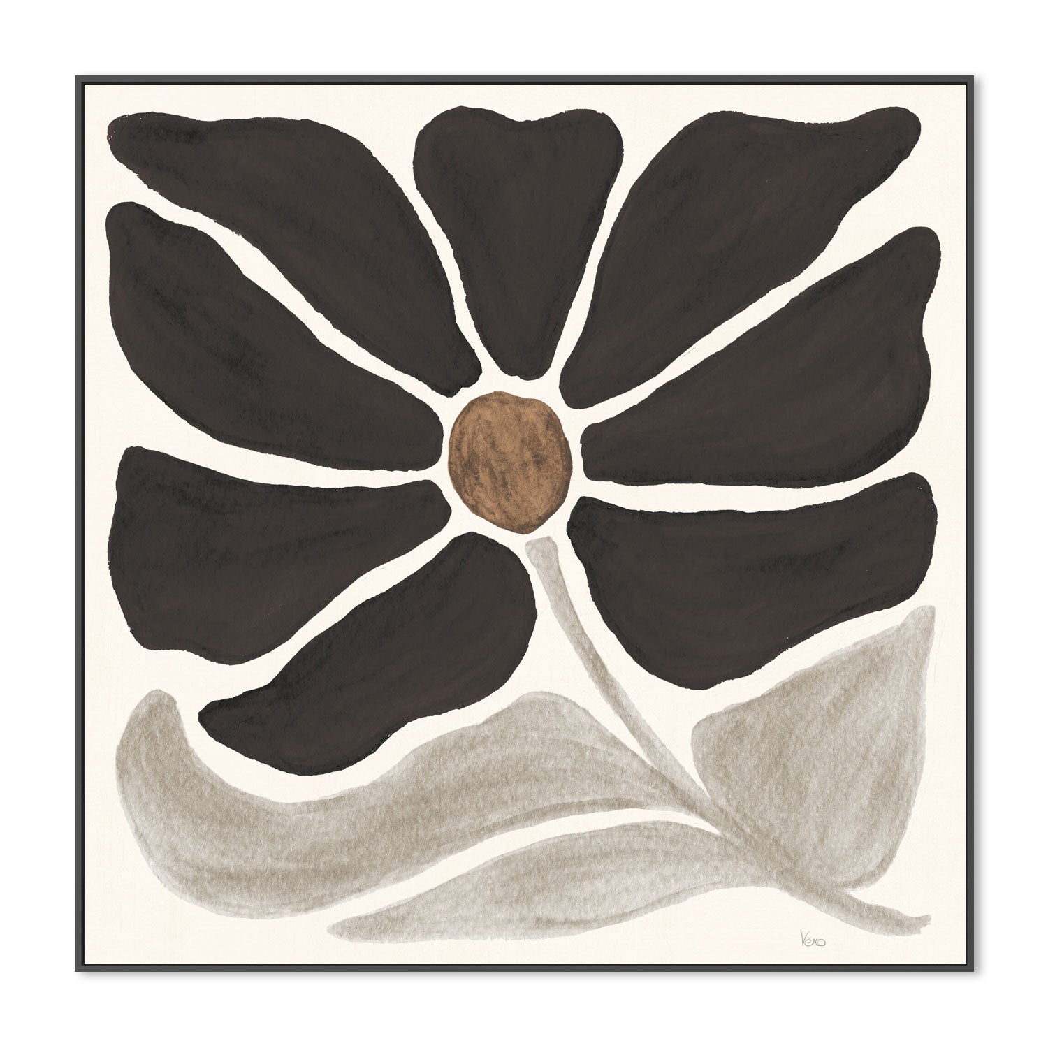 wall-art-print-canvas-poster-framed-Modern Petals, Style D , By Veronique Charron-3