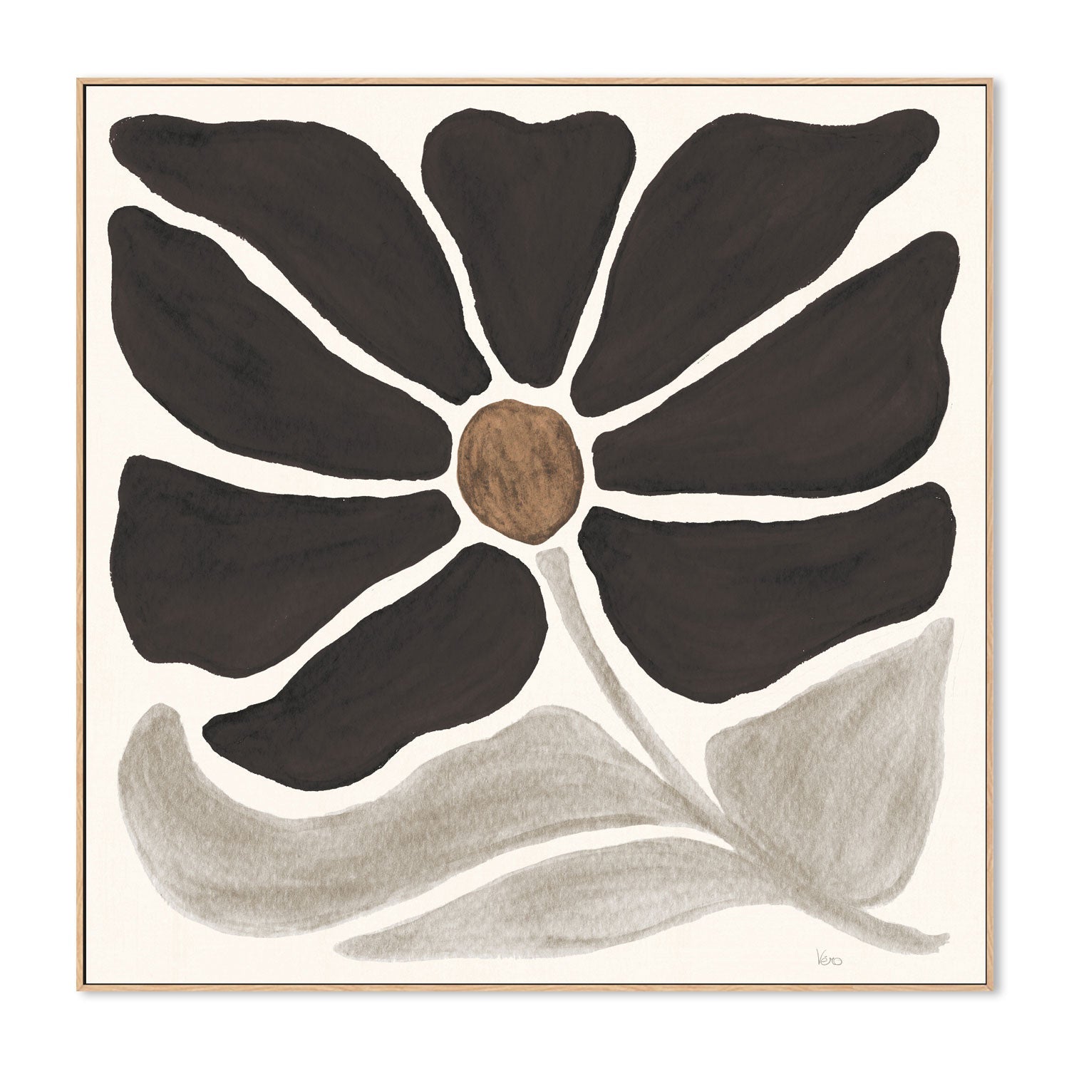 wall-art-print-canvas-poster-framed-Modern Petals, Style D , By Veronique Charron-4