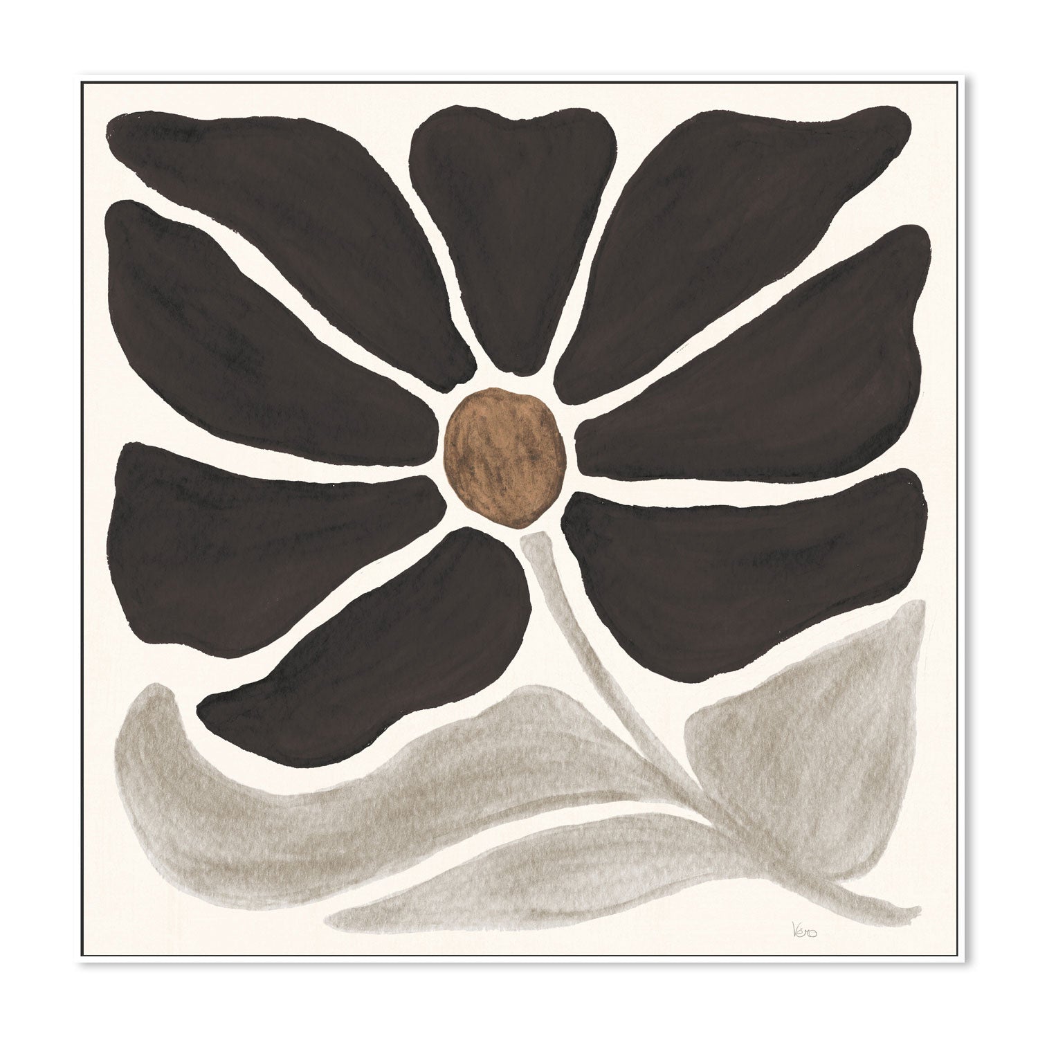 wall-art-print-canvas-poster-framed-Modern Petals, Style D , By Veronique Charron-5