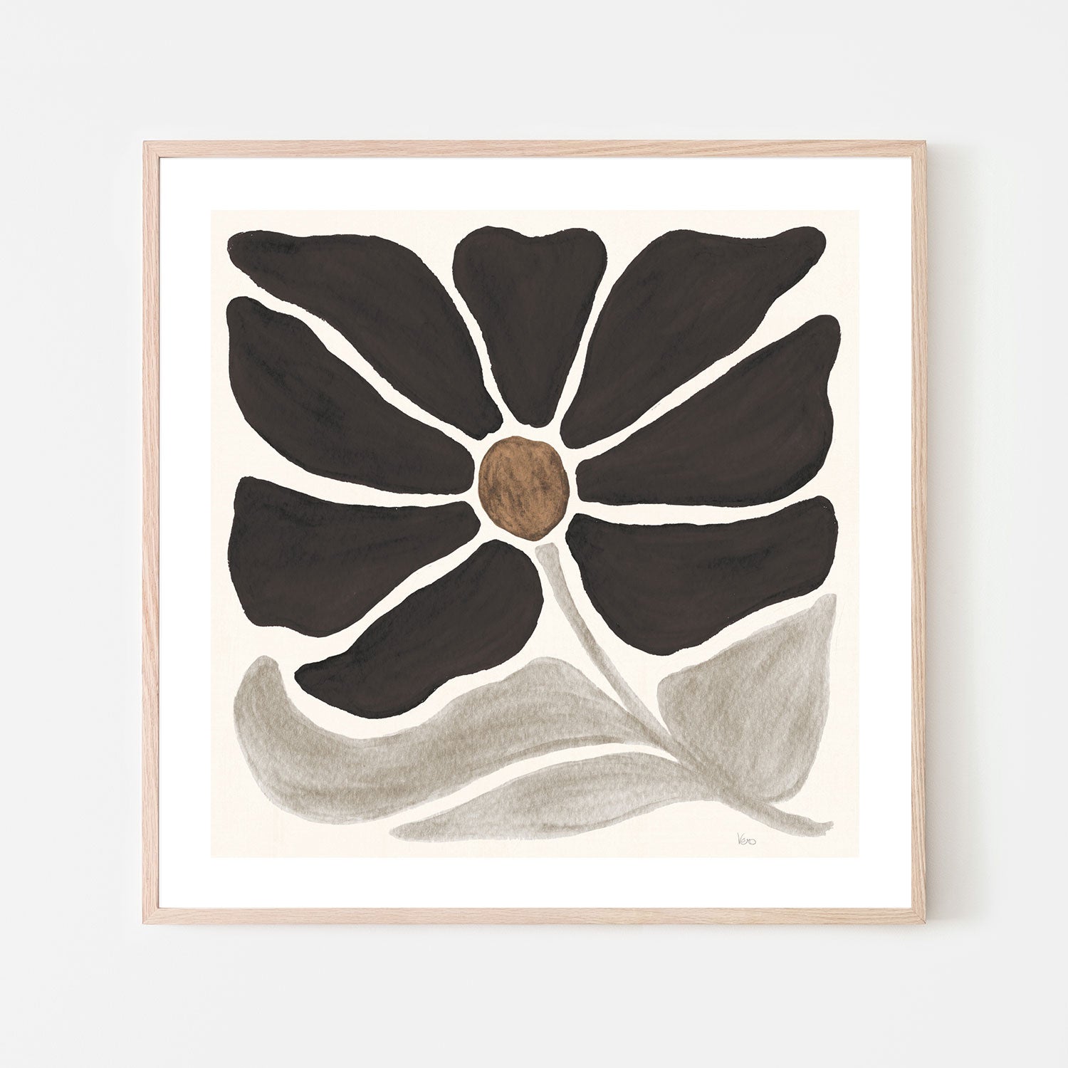 wall-art-print-canvas-poster-framed-Modern Petals, Style D , By Veronique Charron-6