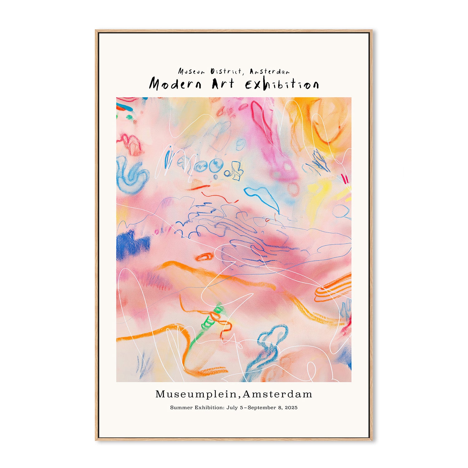 wall-art-print-canvas-poster-framed-Modernartgallery (pinkabstract)-4