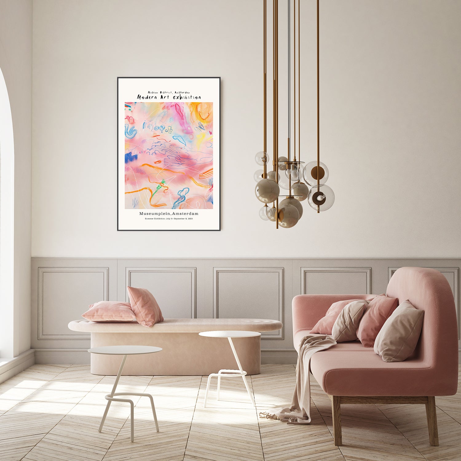 wall-art-print-canvas-poster-framed-Modernartgallery (pinkabstract)-7
