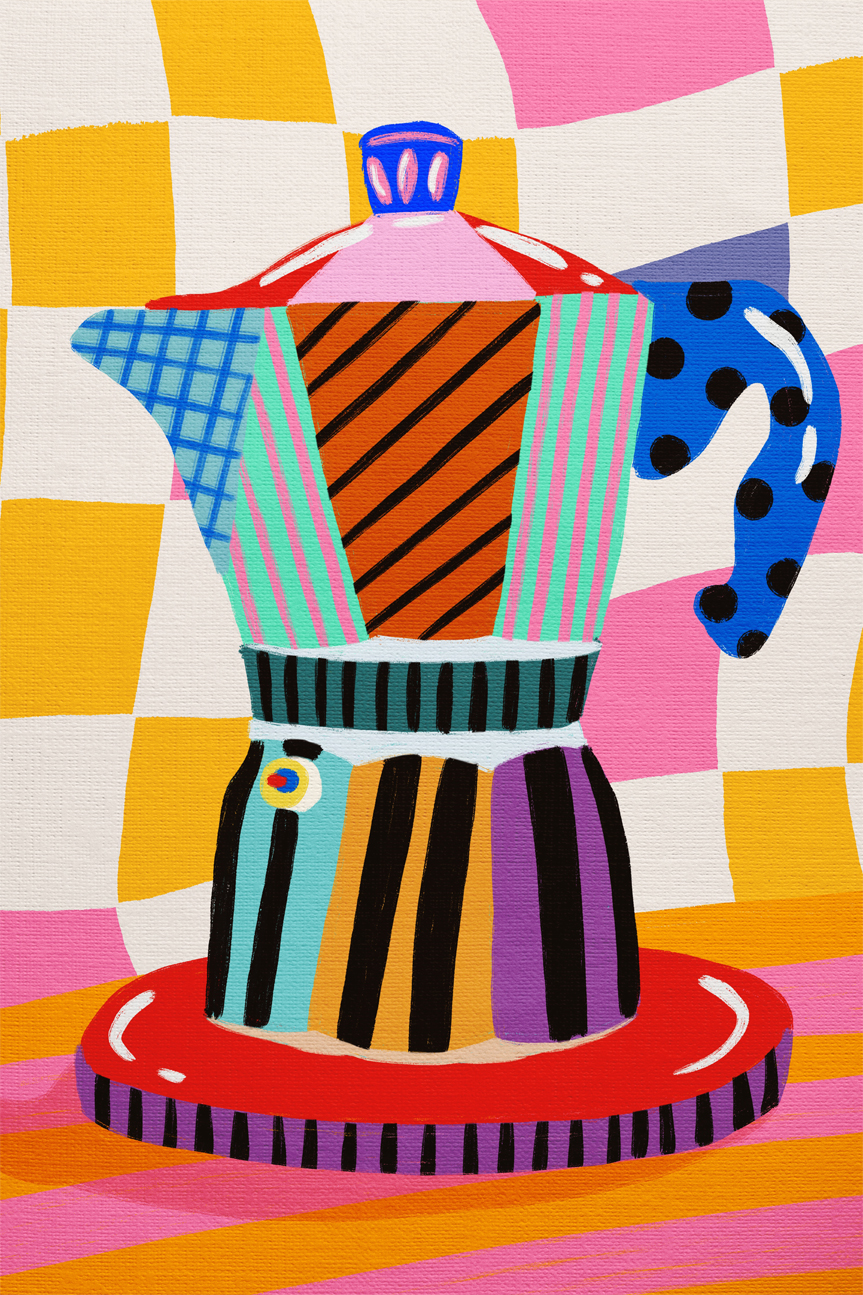 wall-art-print-canvas-poster-framed-Moka Pot , By Kartika Paramita-1