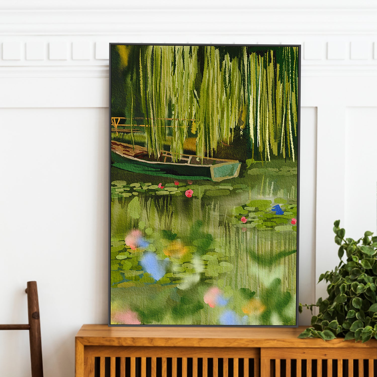 wall-art-print-canvas-poster-framed-Monet Lake-2