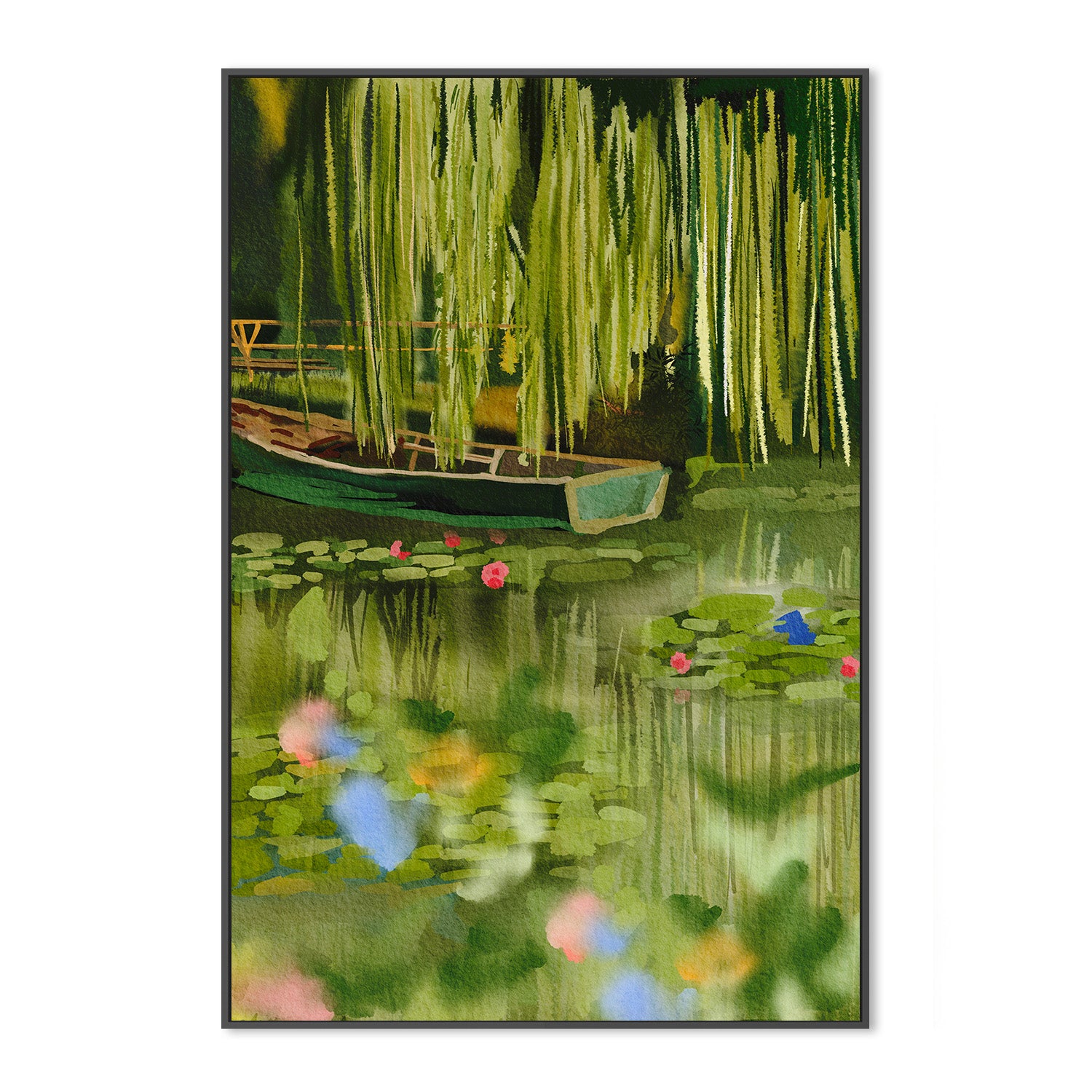 wall-art-print-canvas-poster-framed-Monet Lake-3