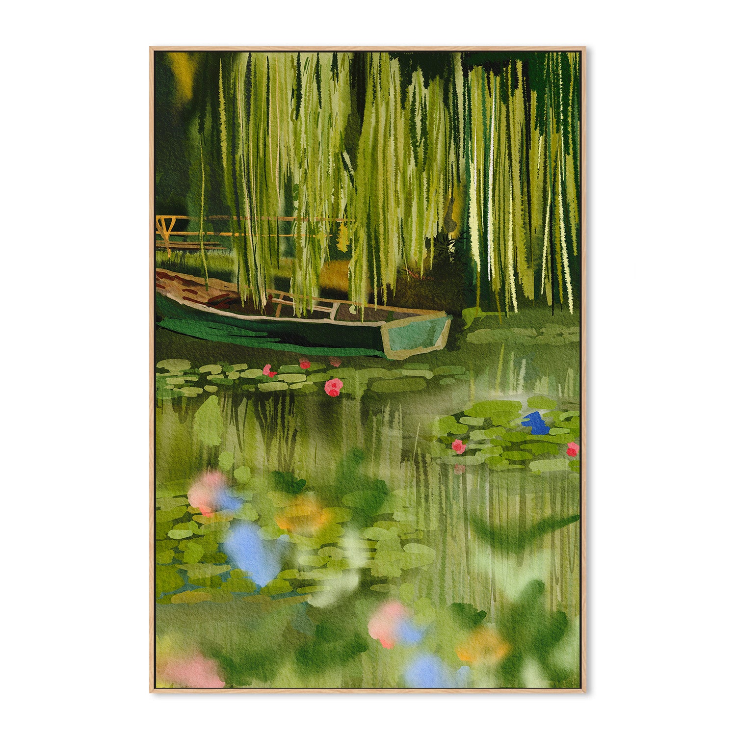 wall-art-print-canvas-poster-framed-Monet Lake-4