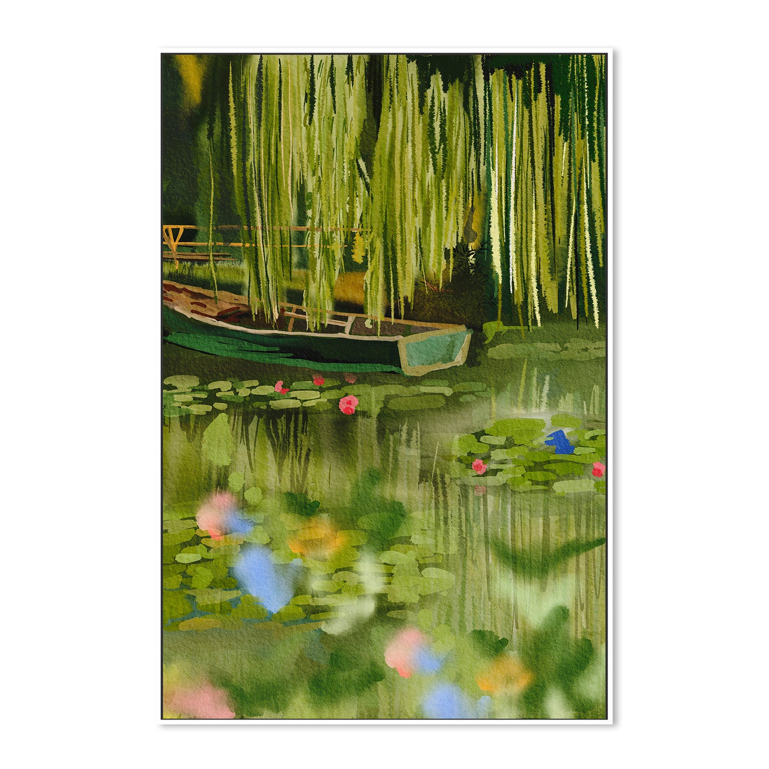 wall-art-print-canvas-poster-framed-Monet Lake-5