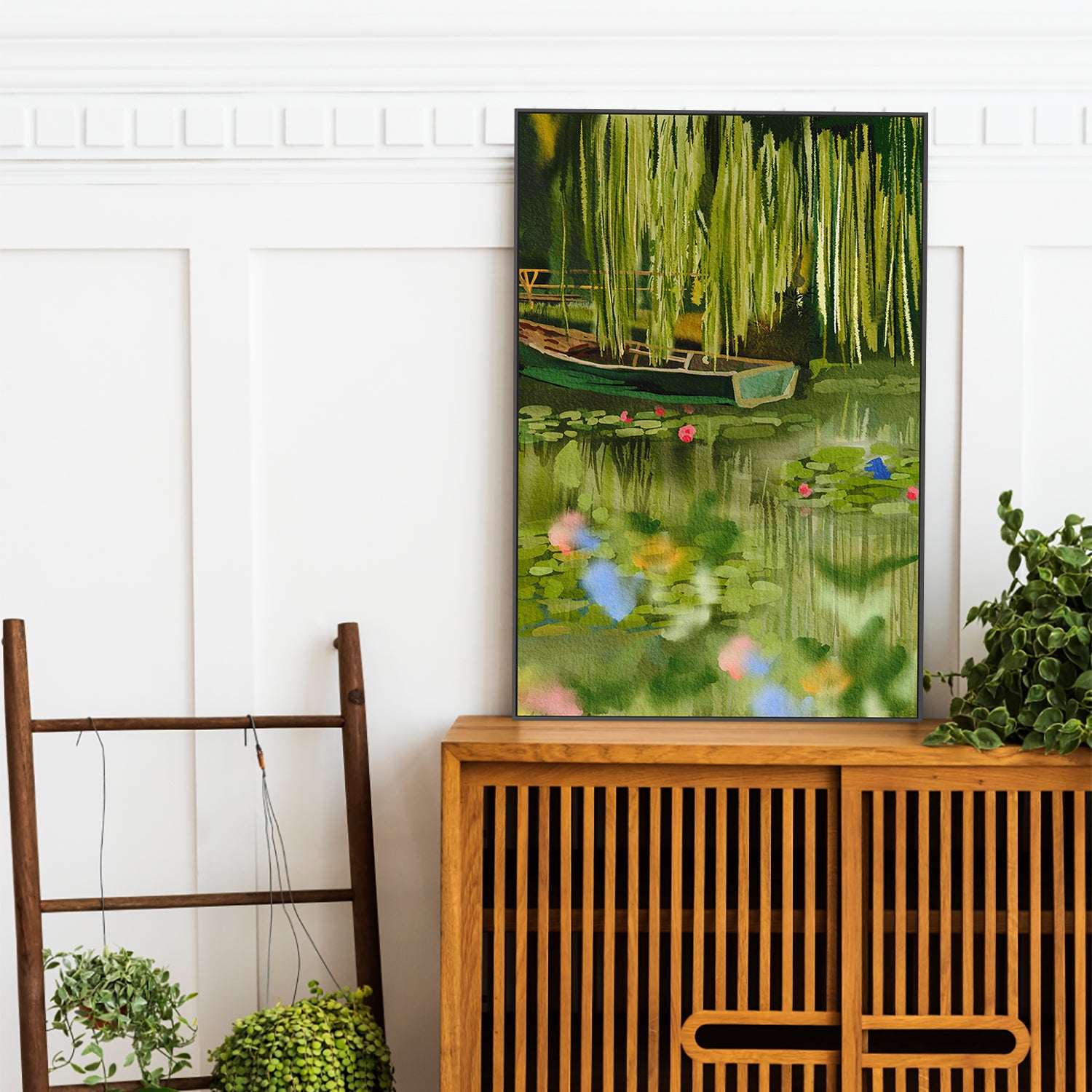 wall-art-print-canvas-poster-framed-Monet Lake-7