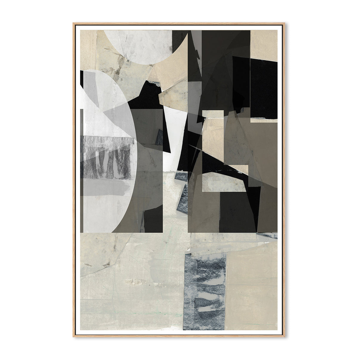 wall-art-print-canvas-poster-framed-Monochrome Composition, Style B-4