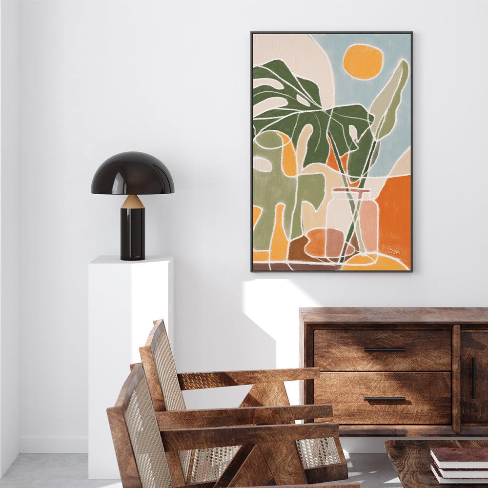 wall-art-print-canvas-poster-framed-Monstera-by-Junia Kall-Gioia Wall Art