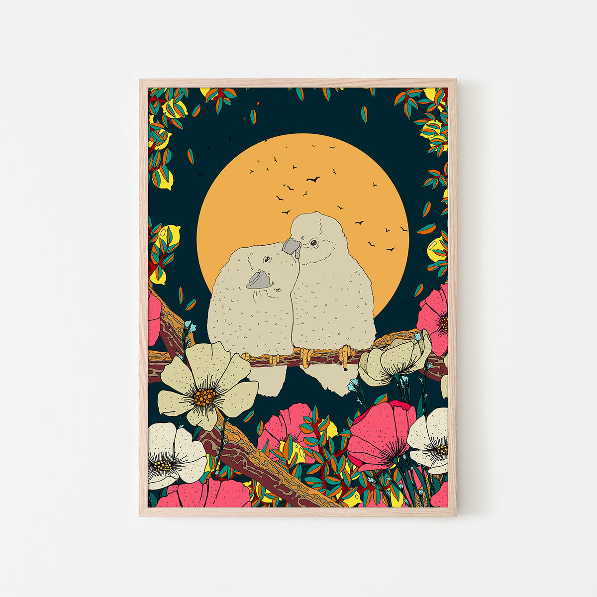wall-art-print-canvas-poster-framed-Moonlit Nesting-6