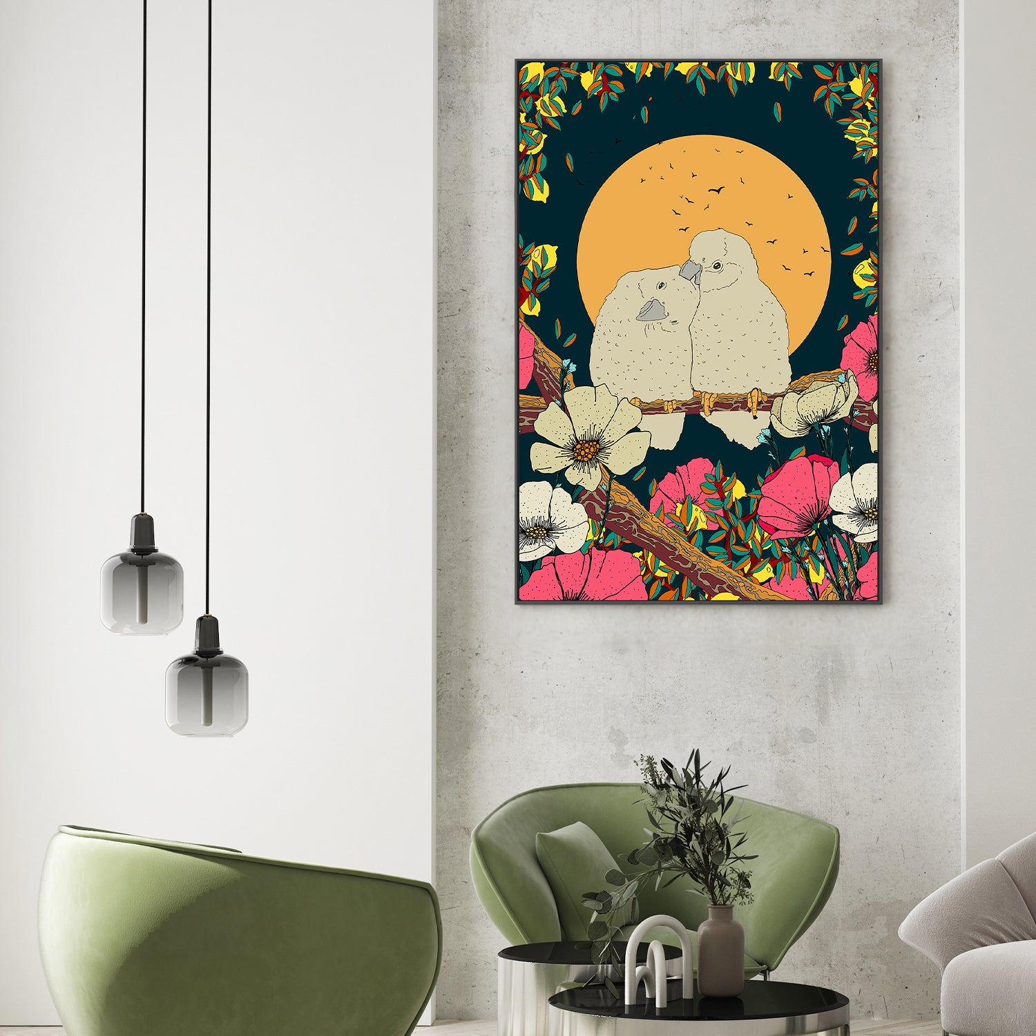 wall-art-print-canvas-poster-framed-Moonlit Nesting-7