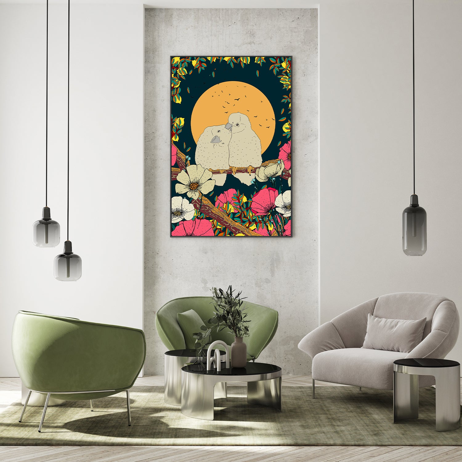 wall-art-print-canvas-poster-framed-Moonlit Nesting-8