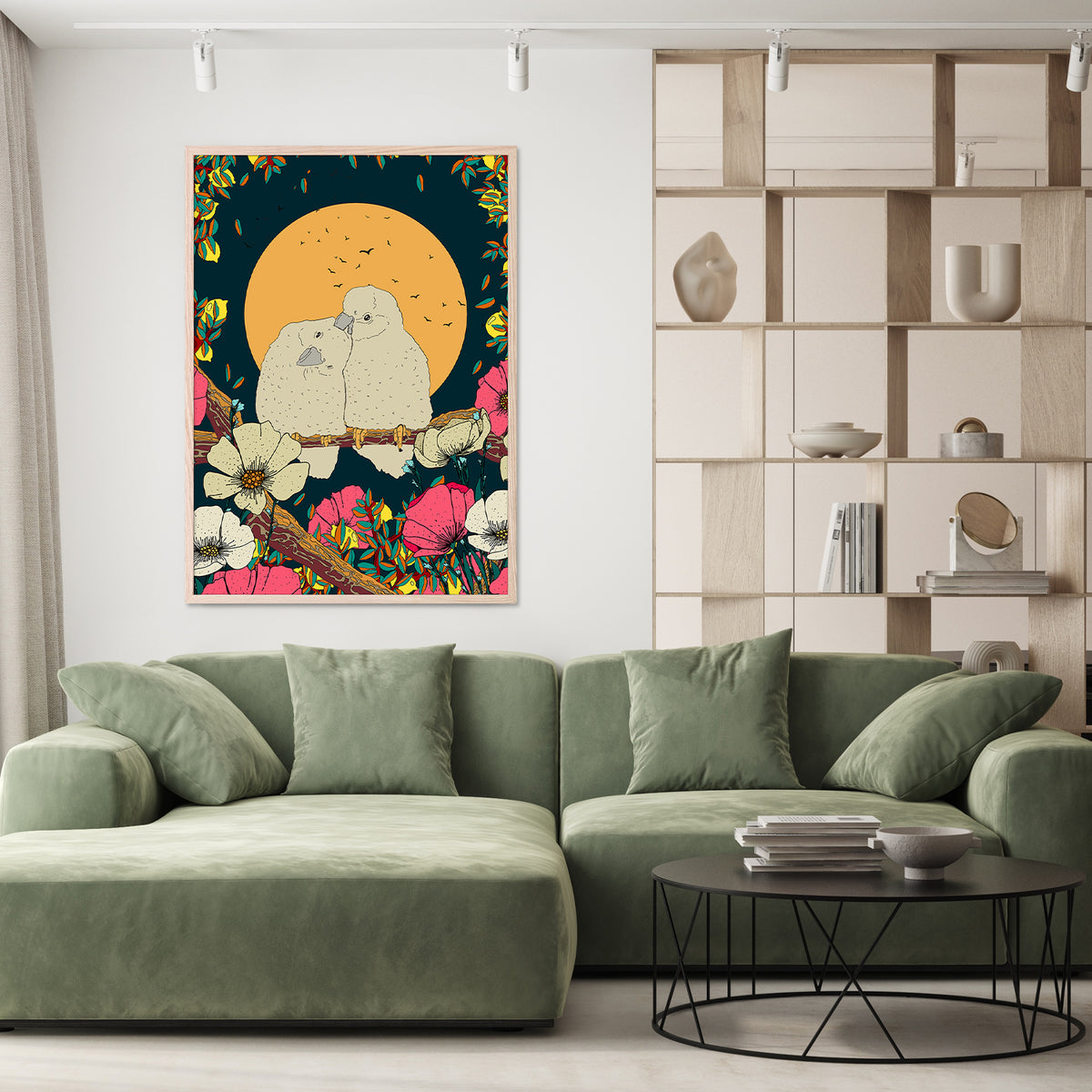 wall-art-print-canvas-poster-framed-Moonlit Nesting-9