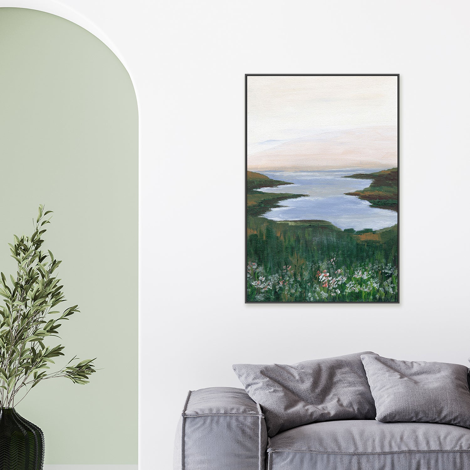 wall-art-print-canvas-poster-framed-Morning Blossom , By Nikita Jariwala-2