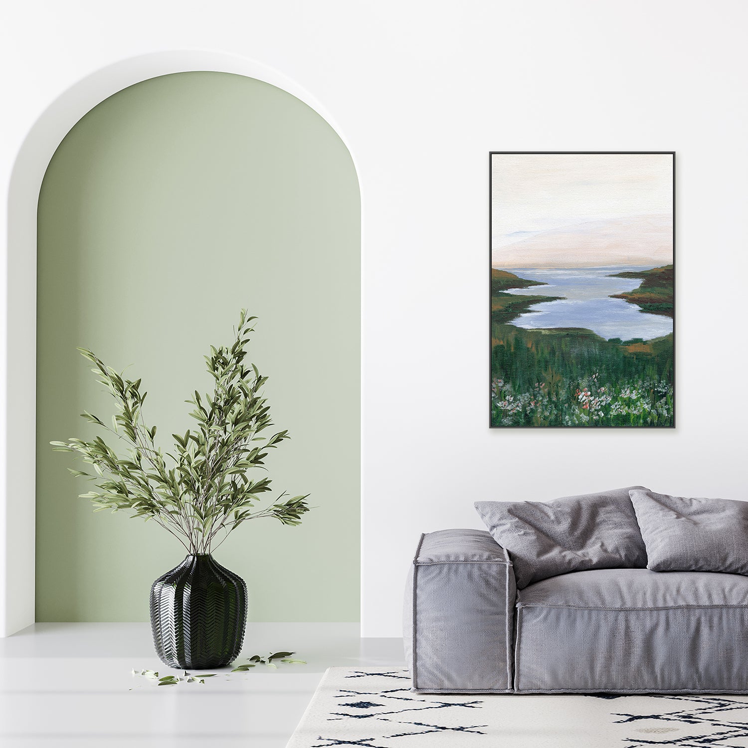 wall-art-print-canvas-poster-framed-Morning Blossom , By Nikita Jariwala-7