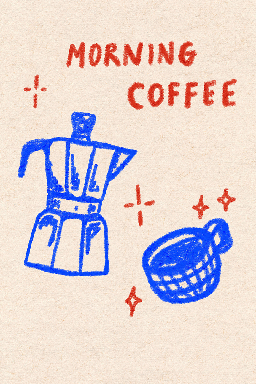 wall-art-print-canvas-poster-framed-Morning Coffee , By Kartika Paramita-1