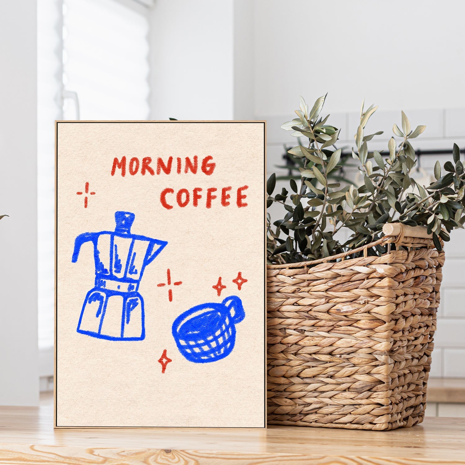 wall-art-print-canvas-poster-framed-Morning Coffee , By Kartika Paramita-2