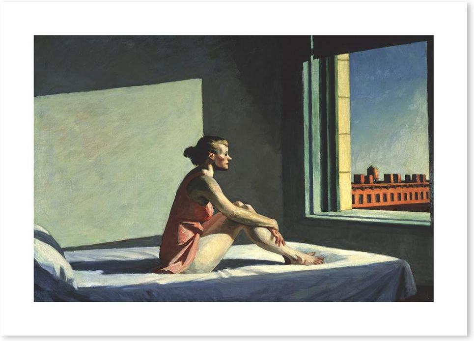 wall-art-print-canvas-poster-framed-Morning Sun, By Edward Hopper-by-Gioia Wall Art-Gioia Wall Art