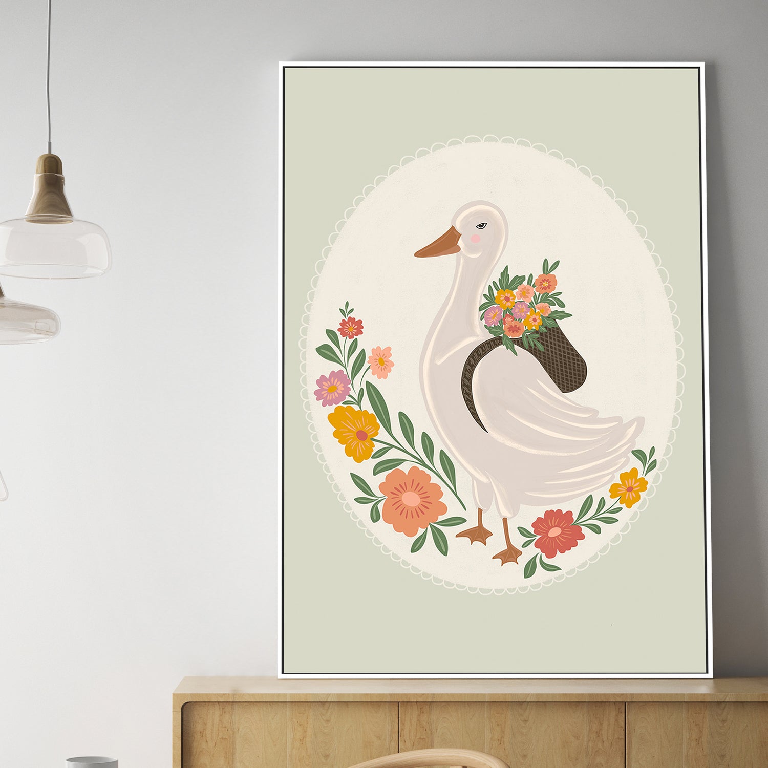 wall-art-print-canvas-poster-framed-Mother Goose , By Nikita Jariwala-2