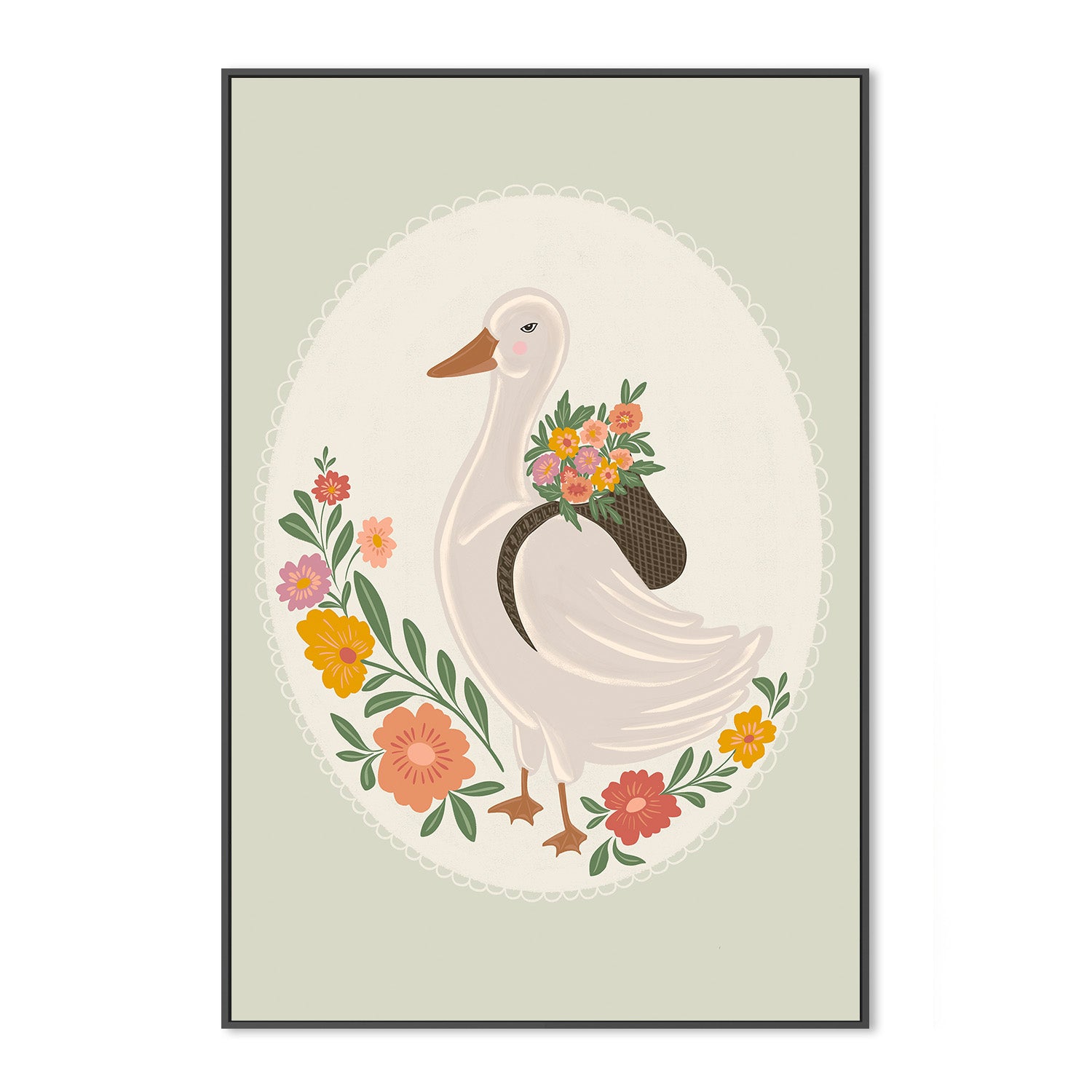 wall-art-print-canvas-poster-framed-Mother Goose , By Nikita Jariwala-3
