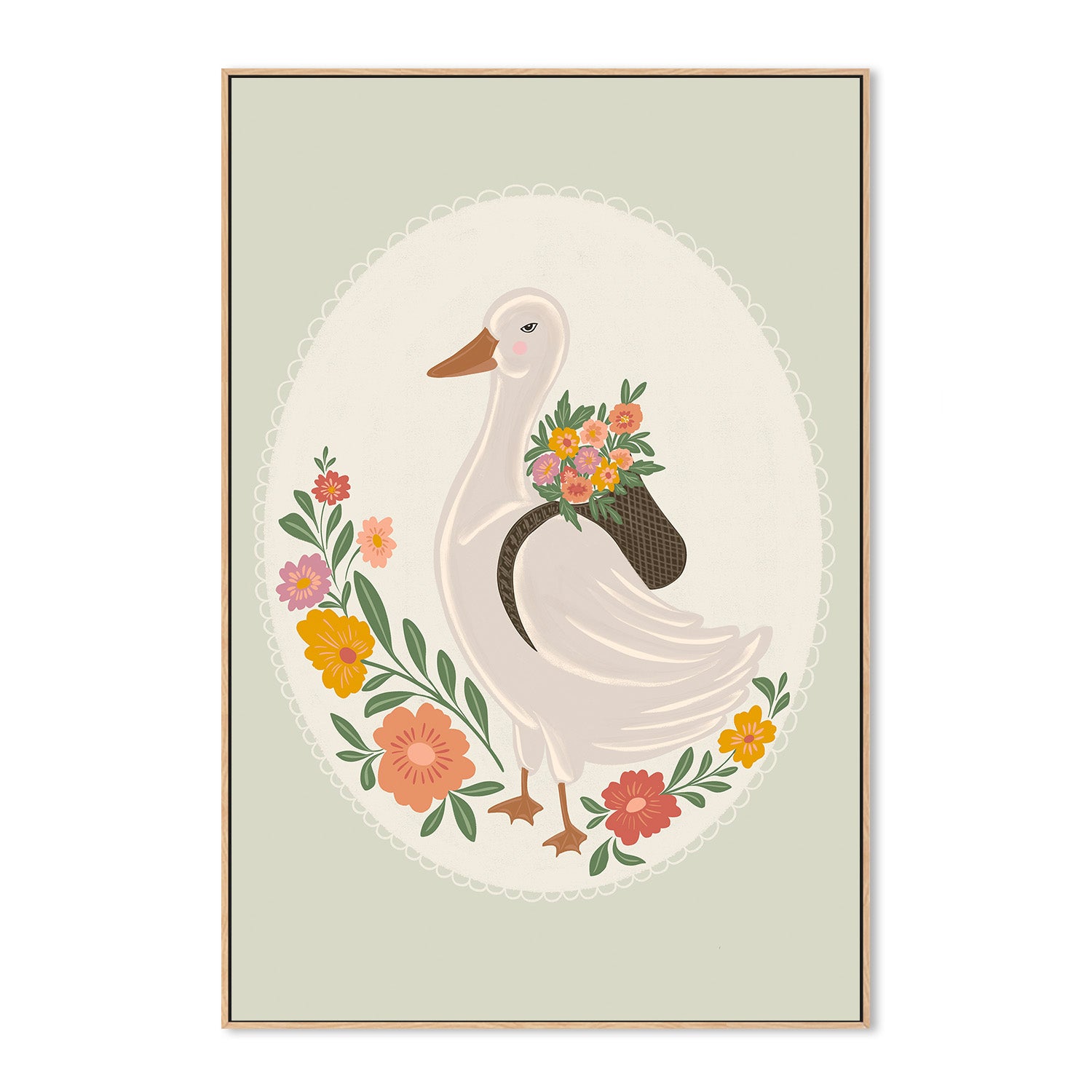 wall-art-print-canvas-poster-framed-Mother Goose , By Nikita Jariwala-4