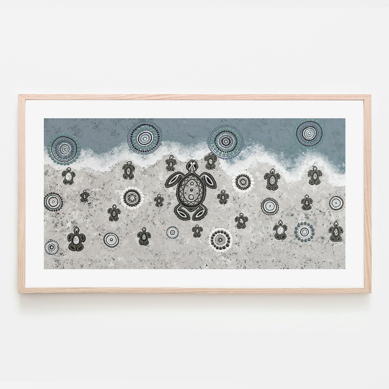 wall-art-print-canvas-poster-framed-Mother Turtle With Her Babies On Lifes Journey Together , By Emma Rigney-6