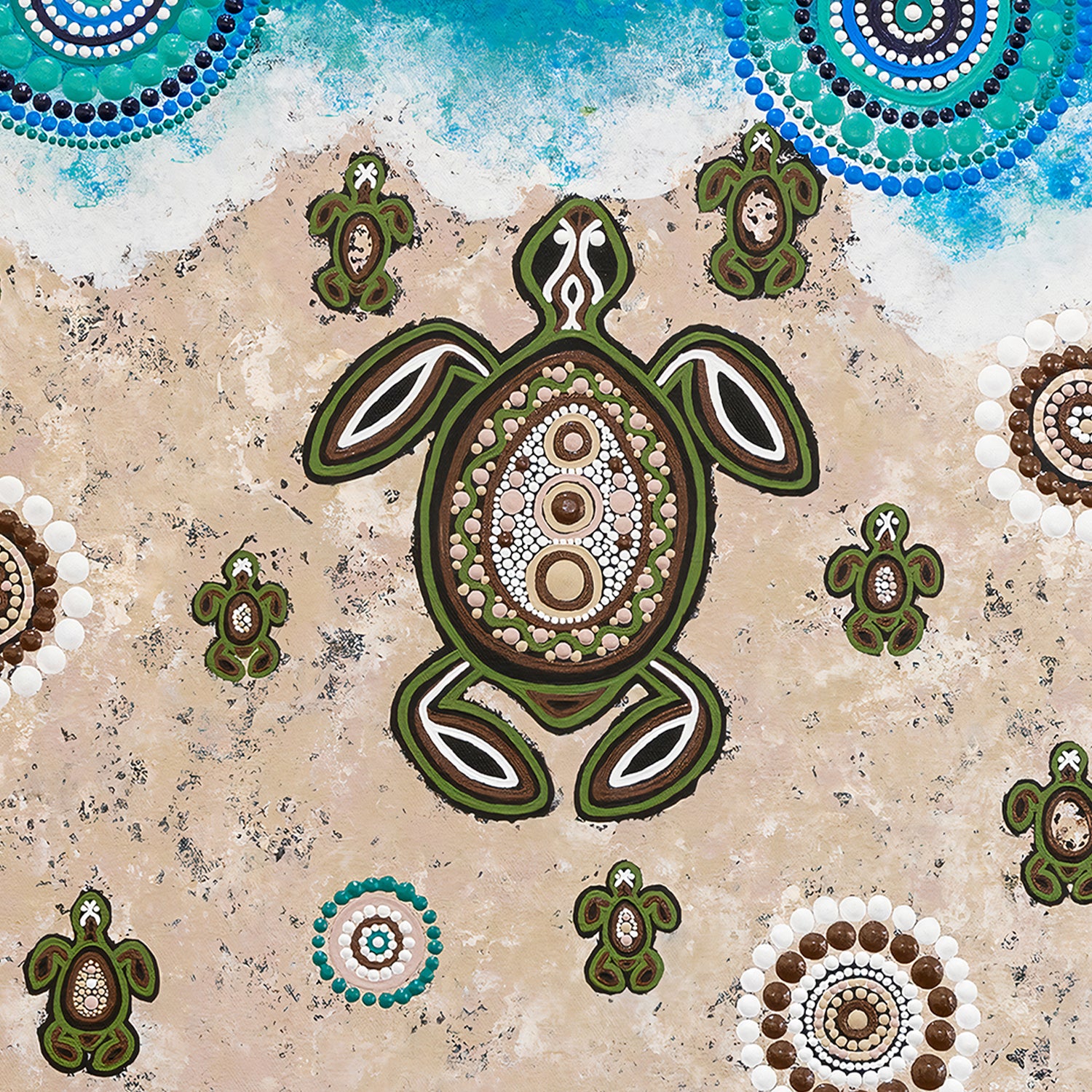 wall-art-print-canvas-poster-framed-Mother Turtle With Her Babies On Lifes Journey Together , By Emma Rigney-8