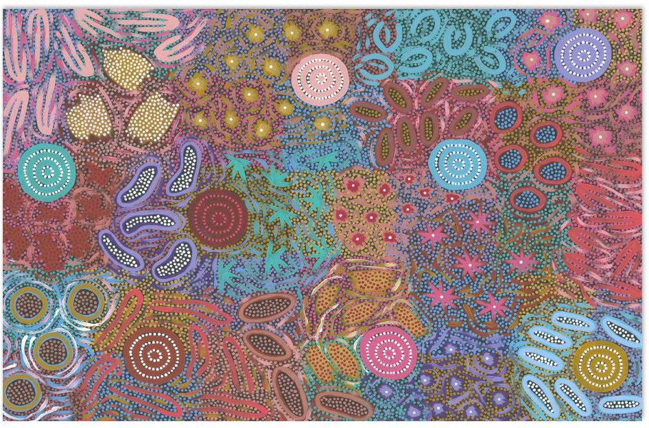 wall-art-print-canvas-poster-framed-Mothers Land-by-Michelle Possum Nungurrayi-Gioia Wall Art