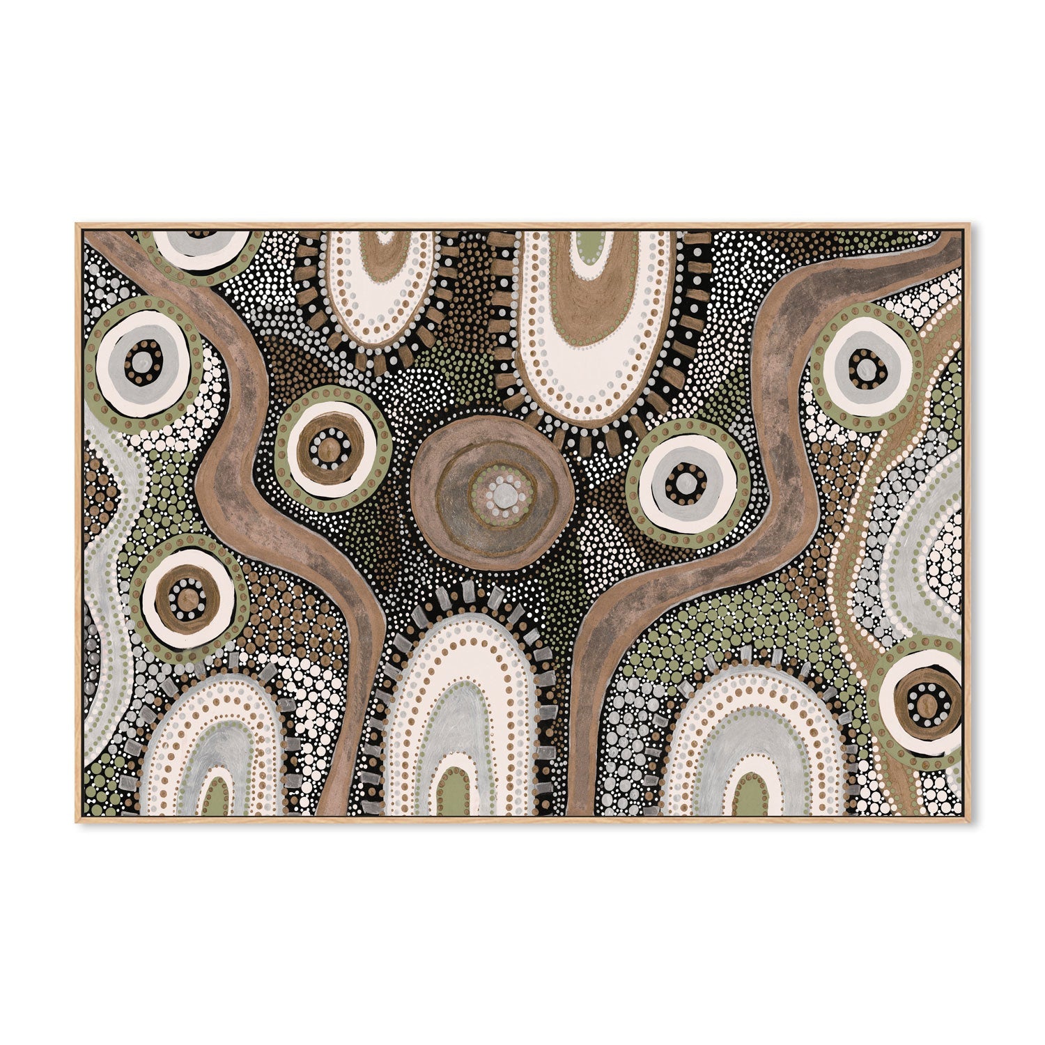 wall-art-print-canvas-poster-framed-Mothers Love, Style A, Brown And Green Tones , By Tahni Derbin-4