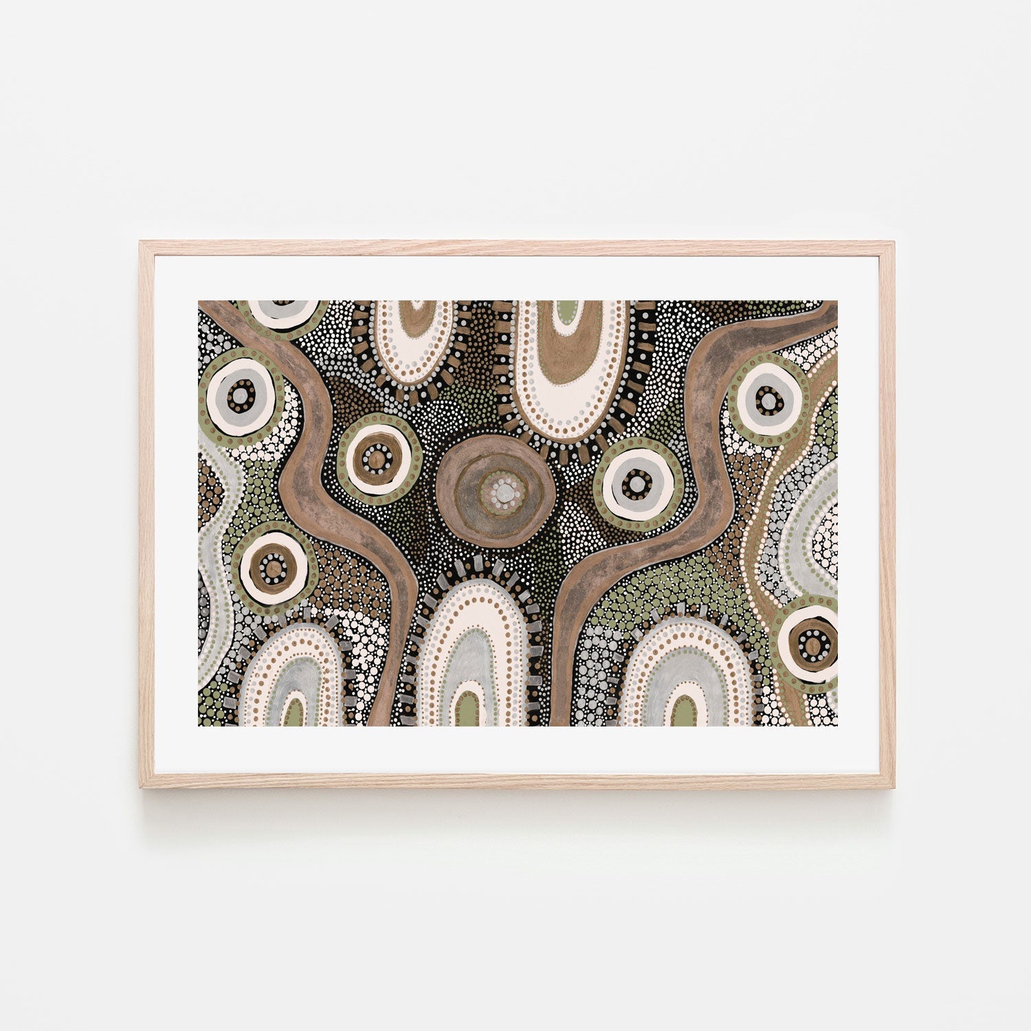 wall-art-print-canvas-poster-framed-Mothers Love, Style A, Brown And Green Tones , By Tahni Derbin-6