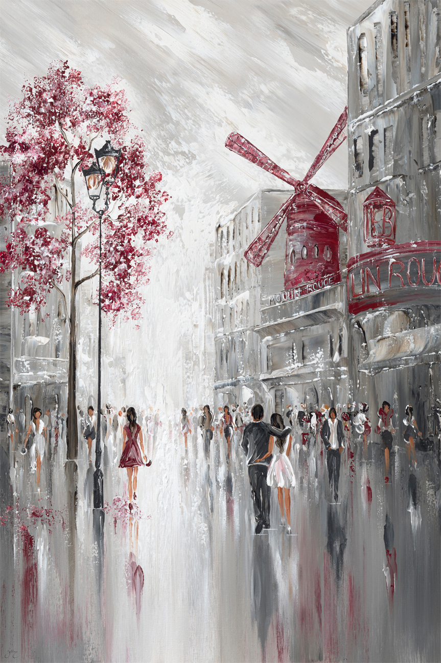 wall-art-print-canvas-poster-framed-Moulin Rouge, Streetscape , By Isabella Karolewicz-1