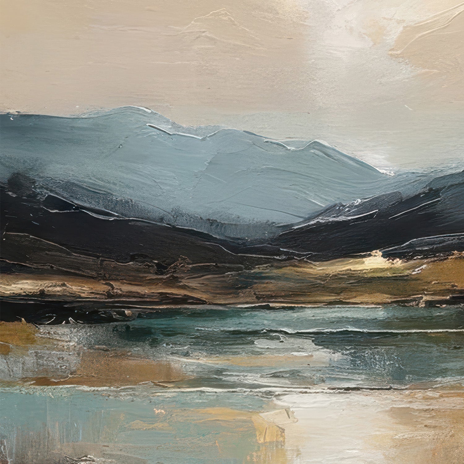 wall-art-print-canvas-poster-framed-mountain valley at dawn-10