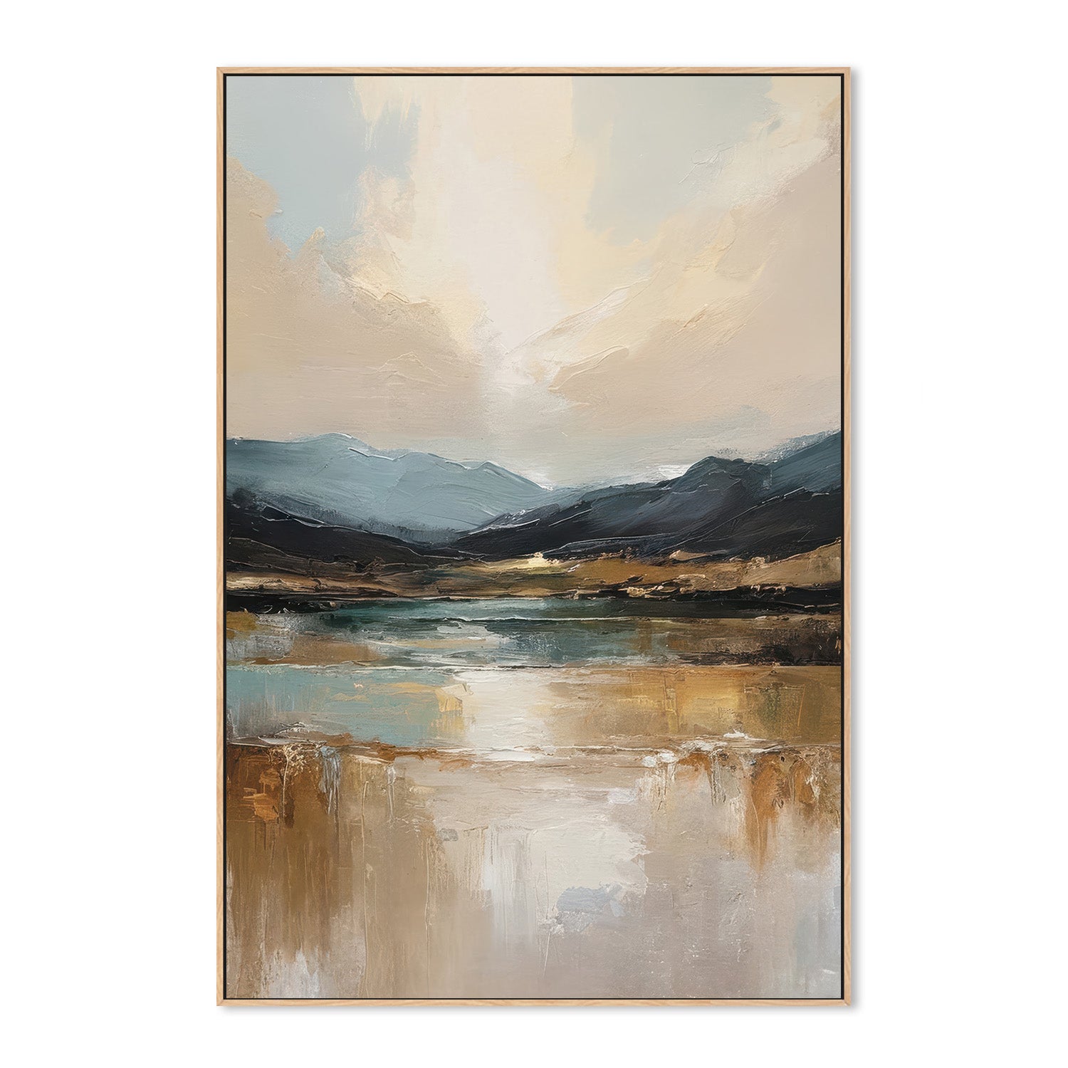 wall-art-print-canvas-poster-framed-mountain valley at dawn-4