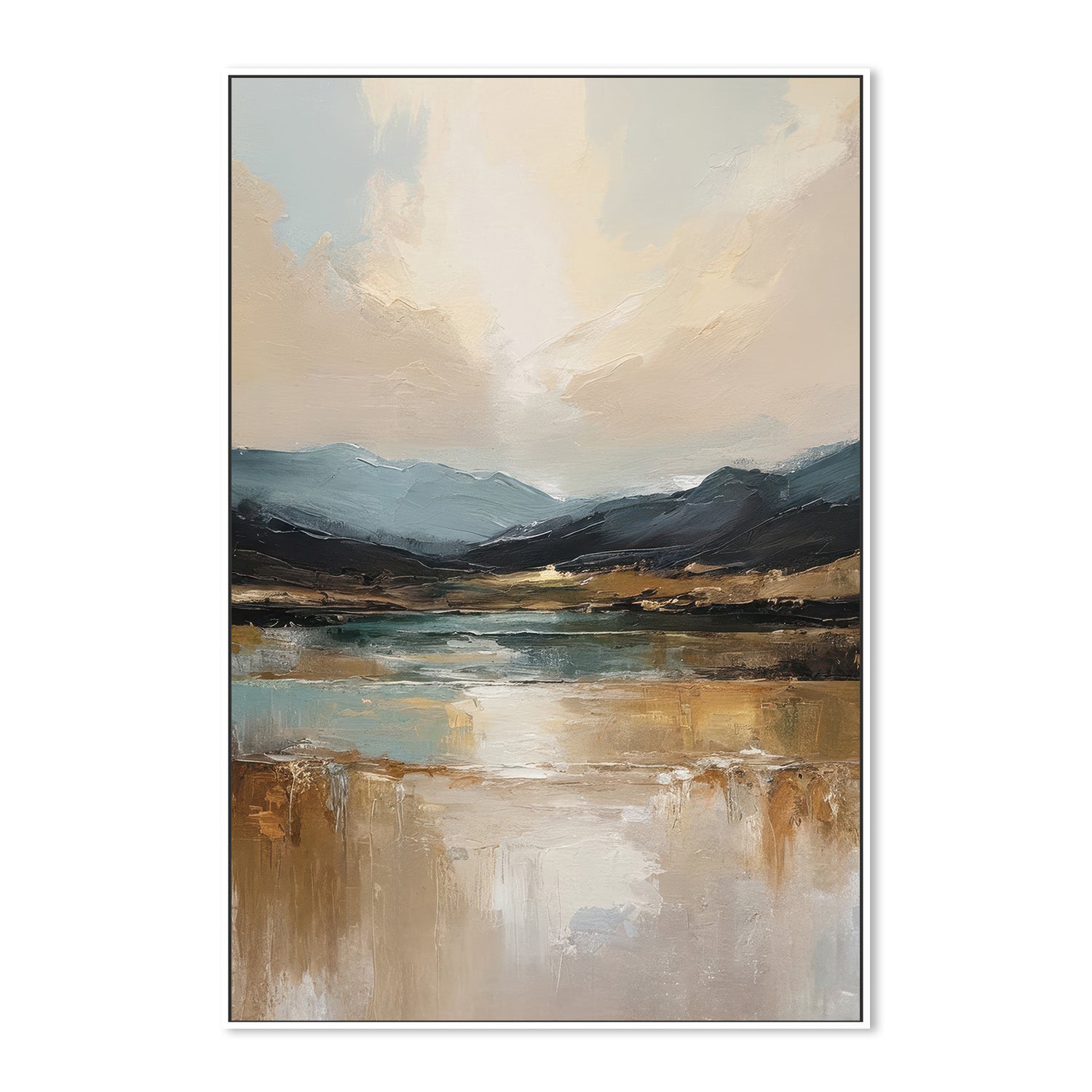 wall-art-print-canvas-poster-framed-mountain valley at dawn-5